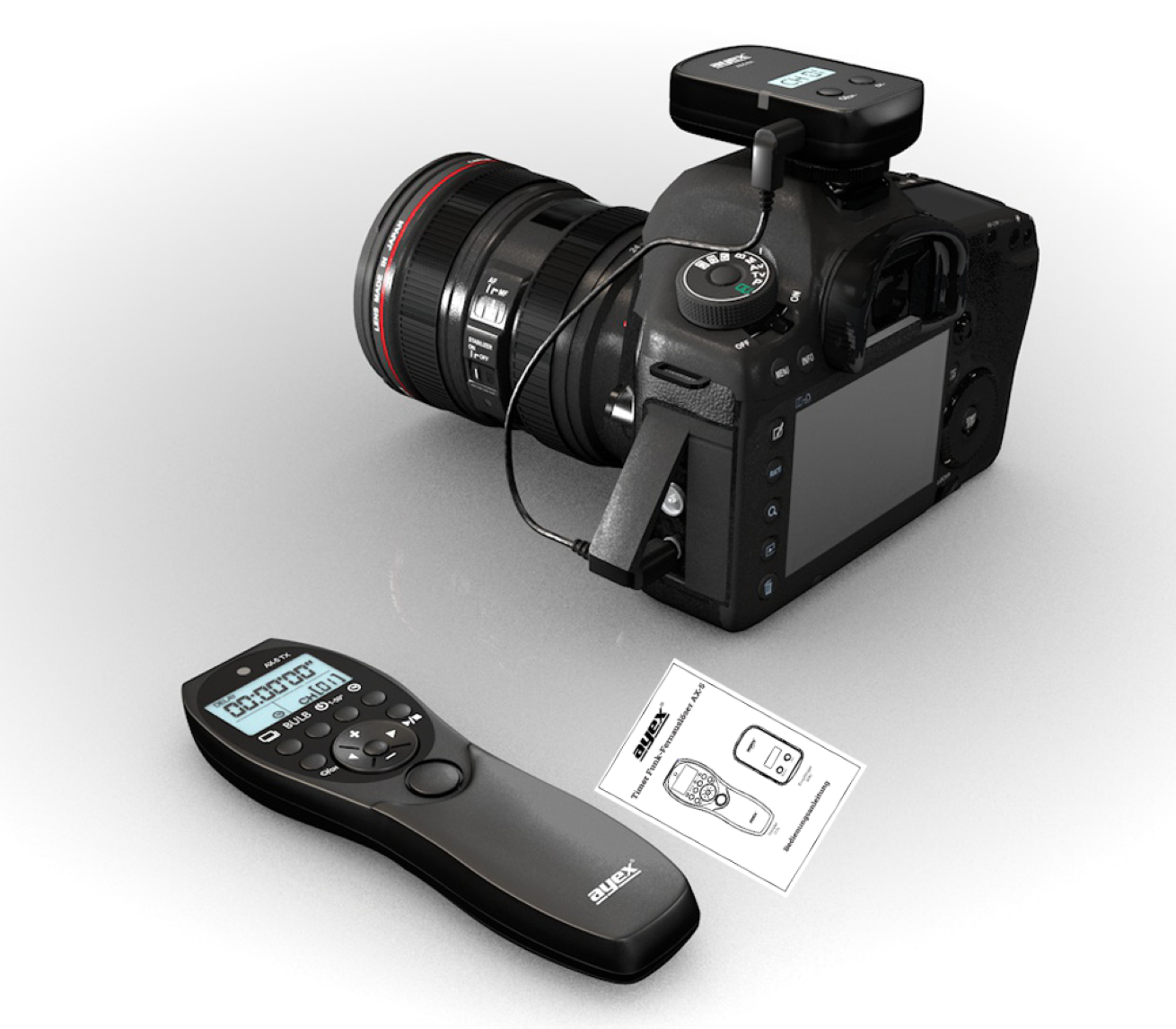 Funk Timer Fernauslöser AX-5 N3 zB Canon EOS R5 1D X Mark II 5D Mark IV 5DS 6D 7D Mark II Serie Bulb Delay Fokussieren Funk Timer Fernauslöser AX-5 N3 zB Canon EOS R5 1D X Mark II 5D Mark IV 5DS 6D 7D Mark II Serie Bulb Delay Fokussieren