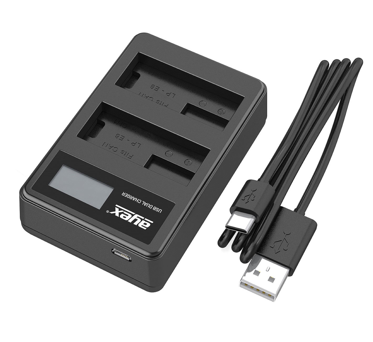 USB Dual Ladegerät für Canon LP-E8 Akkus beleuchtetes Display Ladestandanzeige USB Dual Ladegerät für Canon LP-E8 Akkus beleuchtetes Display Ladestandanzeige
