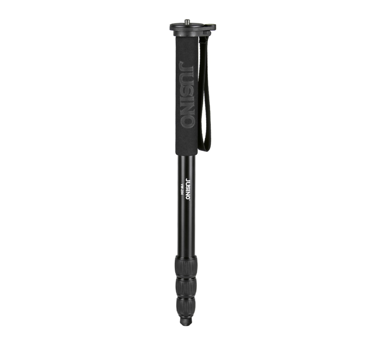 JUSINO Aluminium-Monopod mit abnehmbarem Fuß Tischstativ Schnelldrehverschlüsse bis 164cm 10kg VM-284 JUSINO Aluminium-Monopod mit abnehmbarem Fuß Tischstativ Schnelldrehverschlüsse bis 164cm 10kg VM-284