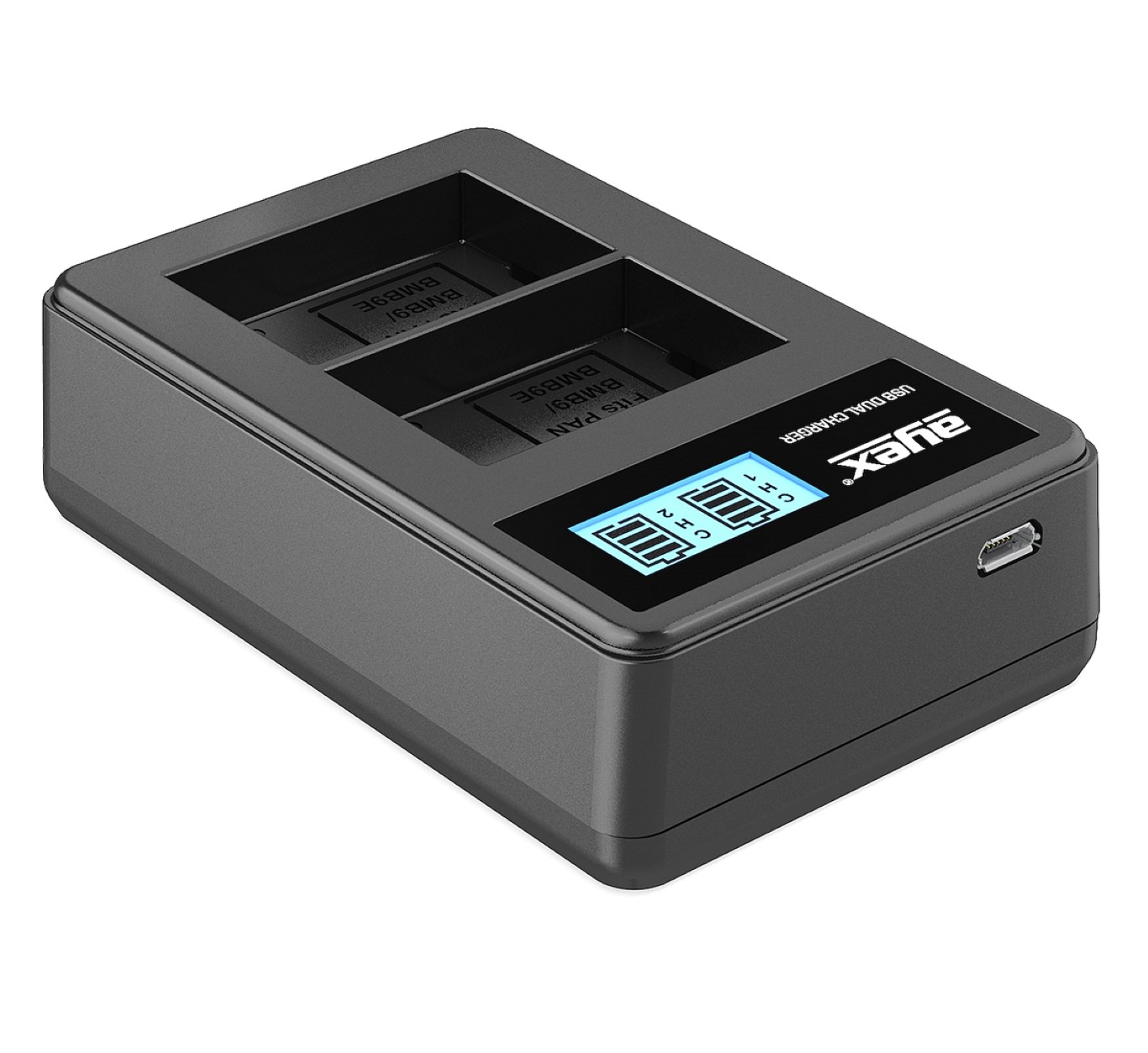 USB Dual Ladegerät für Panasonic DMW-BMB9 DMW-BMB9E Akkus beleuchtetes Display Ladestandanzeige USB Dual Ladegerät für Panasonic DMW-BMB9 DMW-BMB9E Akkus beleuchtetes Display Ladestandanzeige
