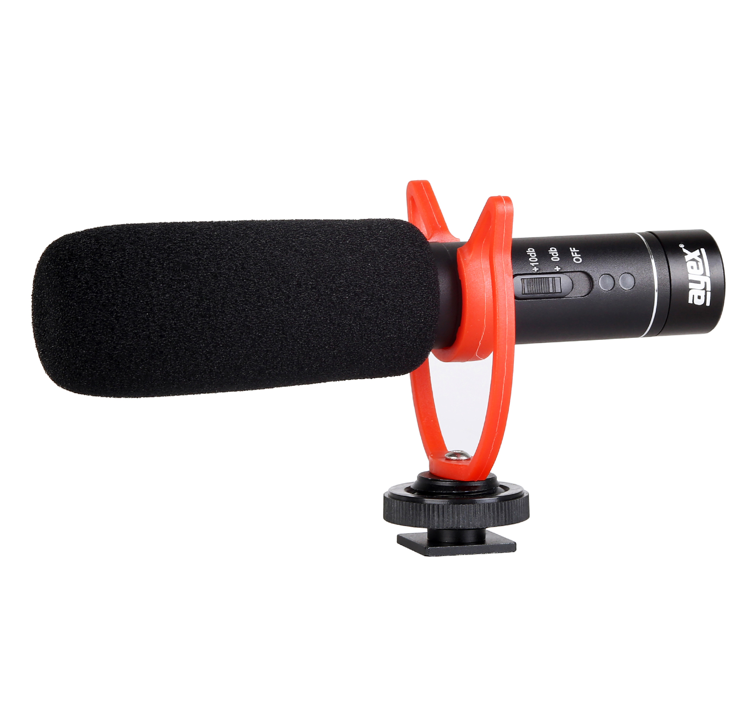 ayex-MIC05 - Kamera-Richtmikrofon mit Schaumwindschutz und Stoßdämpferhalterung ayex-MIC05 - Kamera-Richtmikrofon mit Schaumwindschutz und Stoßdämpferhalterung