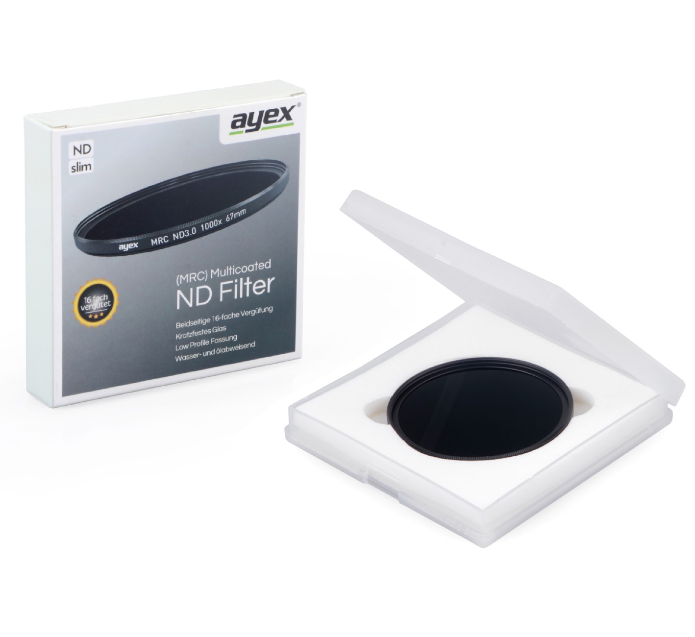 MRC Neutral Density Filter ND3.0 58mm Multicoated Slim ND1000x MRC Neutral Density Filter ND3.0 58mm Multicoated Slim ND1000x