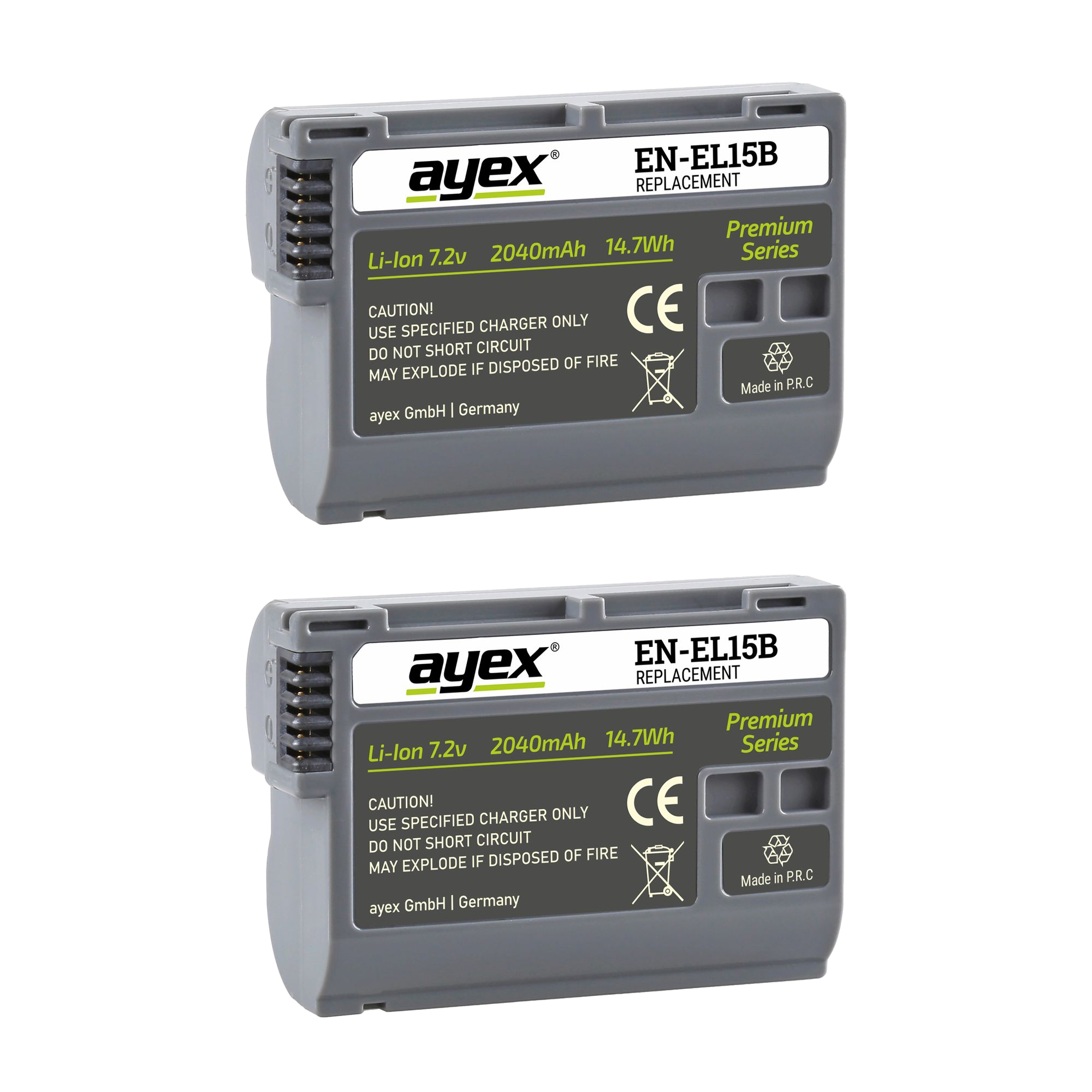 Batteriegriff Set für Nikon Z6II Z7II ersetzt MB-N11 + 2x EN-EL15B Akku