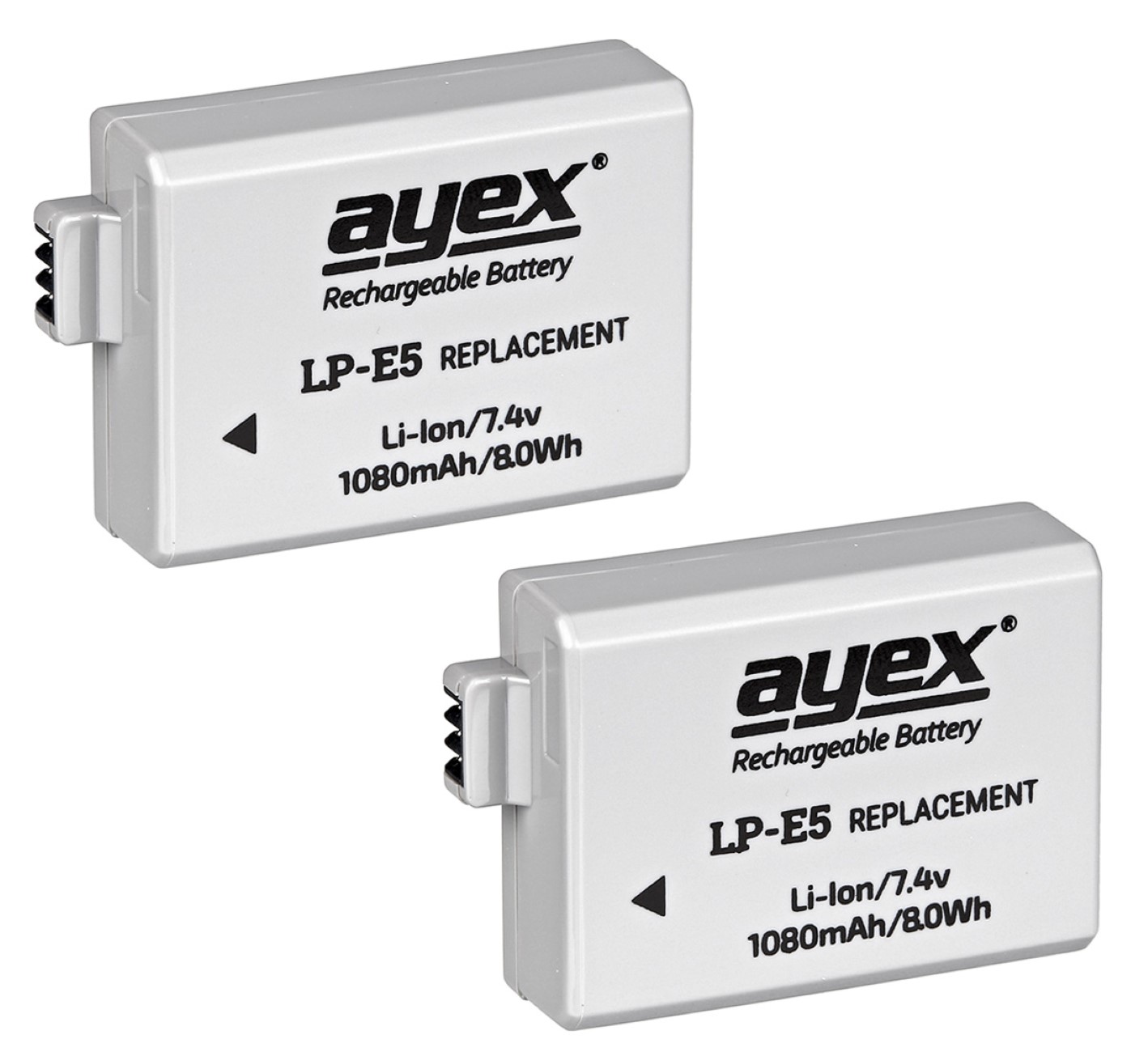 ayex Power Set mit 2x LP-E5 Akku für Canon + 1x USB Dual Ladegerät zB Canon EOS 450D 500D 1000D ayex Power Set mit 2x LP-E5 Akku für Canon + 1x USB Dual Ladegerät zB Canon EOS 450D 500D 1000D