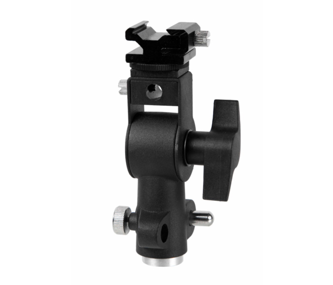 Blitz- und Schirmhalterung Schirmneiger mit Spigot- und Gewindeanschluss D Blitz- und Schirmhalterung Schirmneiger mit Spigot- und Gewindeanschluss D