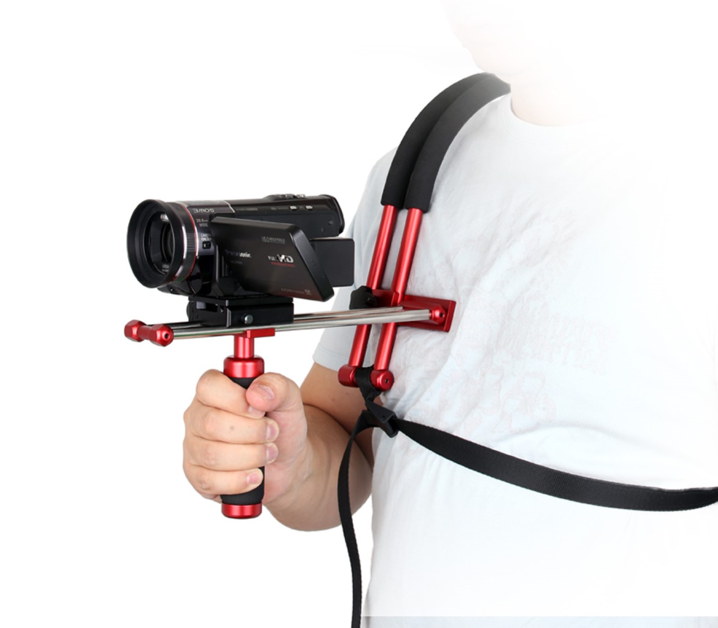 JUSINO SP-1341 leichtes Rig Schulterstativ für DSLR Kameras und Camcorder JUSINO SP-1341 leichtes Rig Schulterstativ für DSLR Kameras und Camcorder