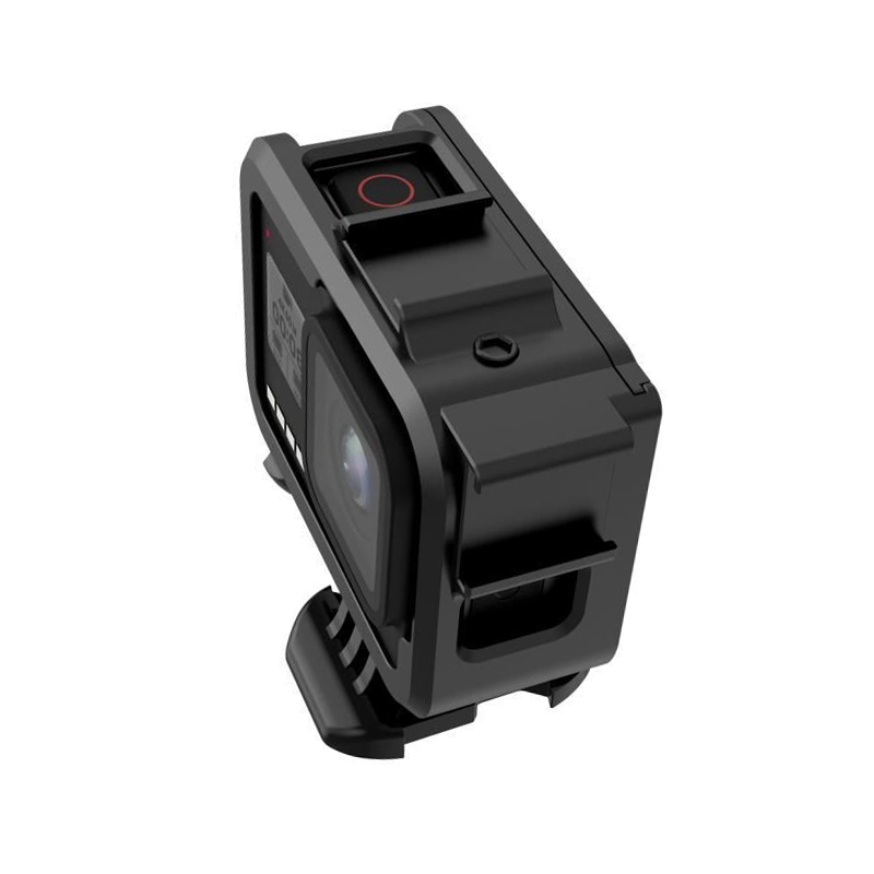 Schutzgehäuse Schutzrahmen Cage Für GoPro Hero 8 - Stabiler Cage mit 2 Blitzschuhen und Schieberahmen, Aluminium-Legierung Schutzgehäuse Schutzrahmen Cage Für GoPro Hero 8 - Stabiler Cage mit 2 Blitzschuhen und Schieberahmen, Aluminium-Legierung