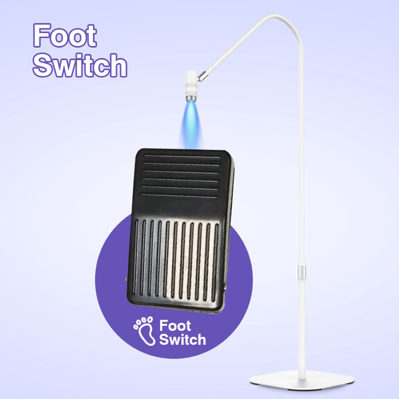 UV-Lash-Lampe Beauty Light 360° Touch-Dimmung 5 Lichtstufen Fußschalter Brille UV-Lash-Lampe Beauty Light 360° Touch-Dimmung 5 Lichtstufen Fußschalter Brille