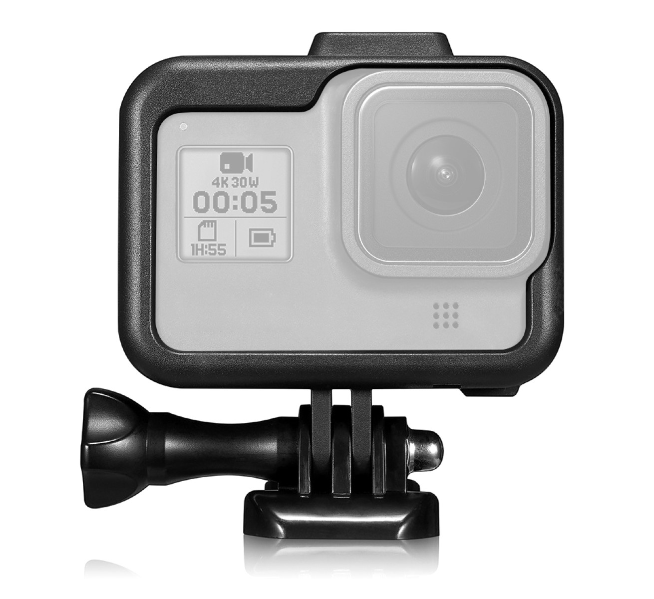 Schutzgehäuse Schutzrahmen Case Für GoPro Hero 8 Robuster Case mit Blitzschuh und Schieberahmen Schutzgehäuse Schutzrahmen Case Für GoPro Hero 8 Robuster Case mit Blitzschuh und Schieberahmen