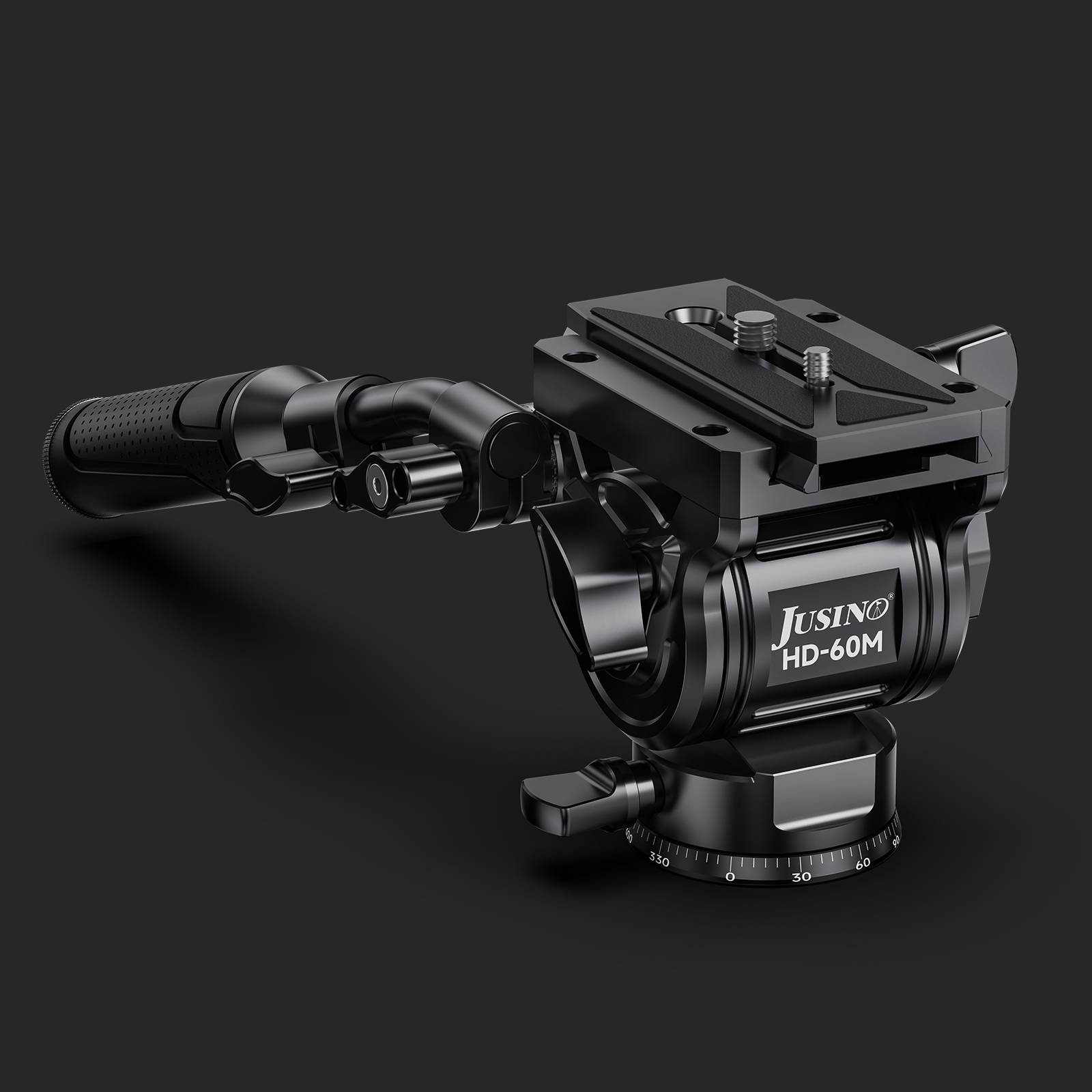 JUSINO Hydraulik Präzisions-Videoneiger 15kg Tragkraft HD-60M JUSINO Hydraulik Präzisions-Videoneiger 15kg Tragkraft HD-60M