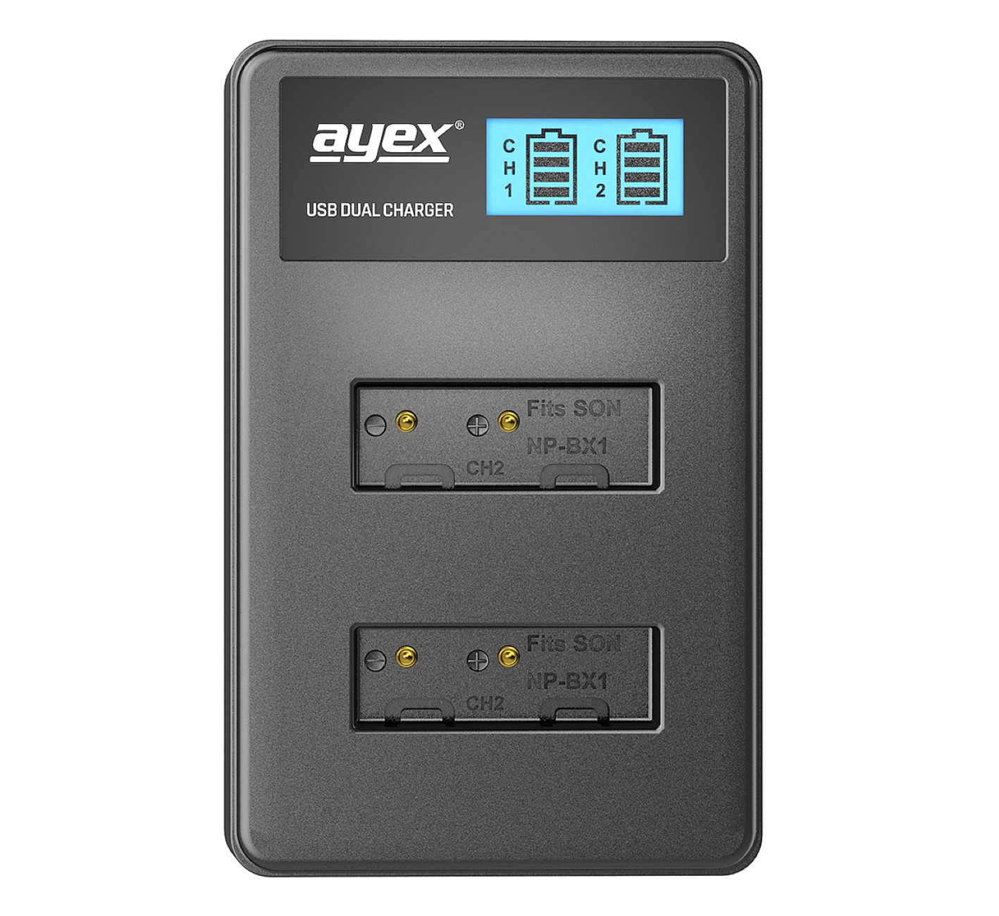 USB Dual Ladegerät für Sony NP-BX1 Akkus beleuchtetes Display Ladestandanzeige USB Dual Ladegerät für Sony NP-BX1 Akkus beleuchtetes Display Ladestandanzeige