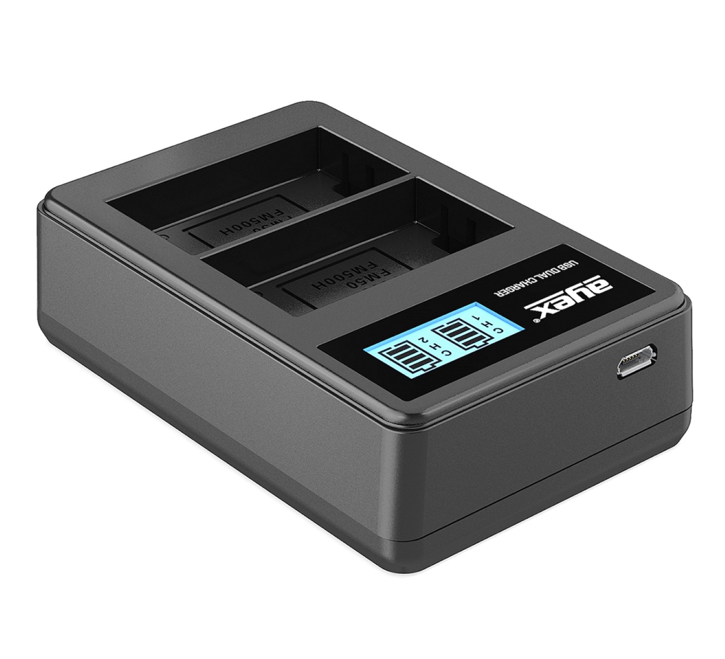 ayex Power Set mit 2x NP-F550 Akku für Sony + 1x USB Dual Ladegerät ayex Power Set mit 2x NP-F550 Akku für Sony + 1x USB Dual Ladegerät