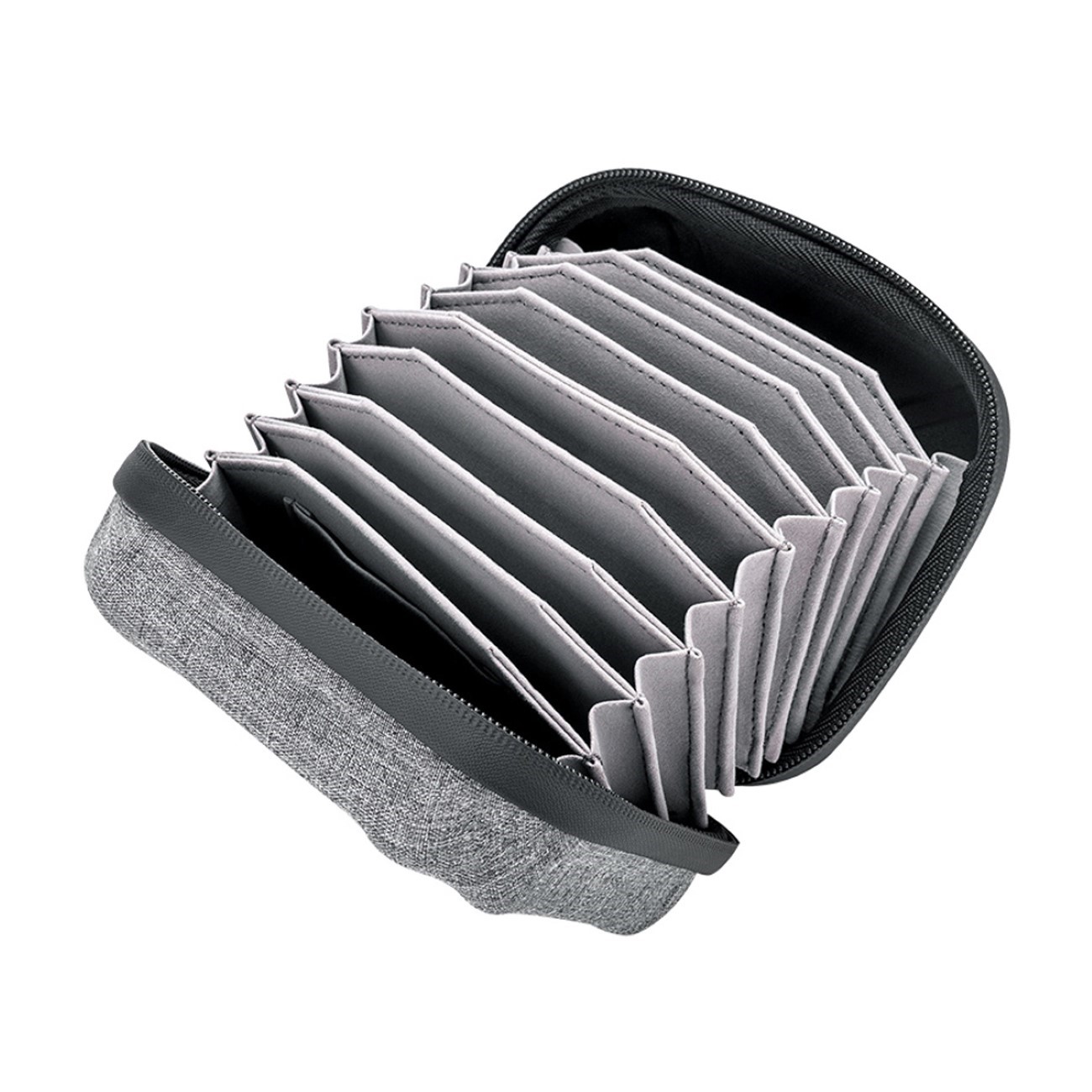 Filtertasche für 10 Filter bis 95mm Durchmesser Grau Filtertasche für 10 Filter bis 95mm Durchmesser Grau