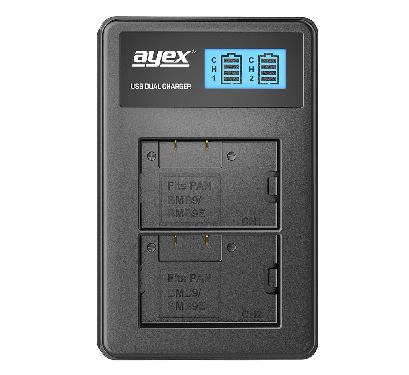 USB Dual Ladegerät für Panasonic DMW-BMB9 DMW-BMB9E Akkus beleuchtetes Display Ladestandanzeige USB Dual Ladegerät für Panasonic DMW-BMB9 DMW-BMB9E Akkus beleuchtetes Display Ladestandanzeige