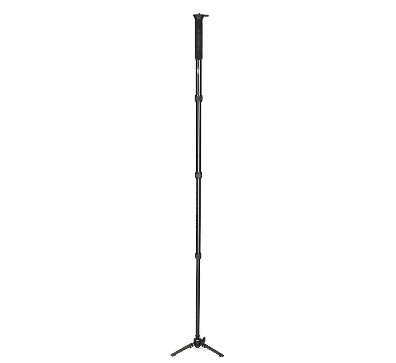 JUSINO Aluminium-Monopod mit abnehmbarem Fuß Tischstativ Schnelldrehverschlüsse bis 164cm 10kg VM-284 JUSINO Aluminium-Monopod mit abnehmbarem Fuß Tischstativ Schnelldrehverschlüsse bis 164cm 10kg VM-284