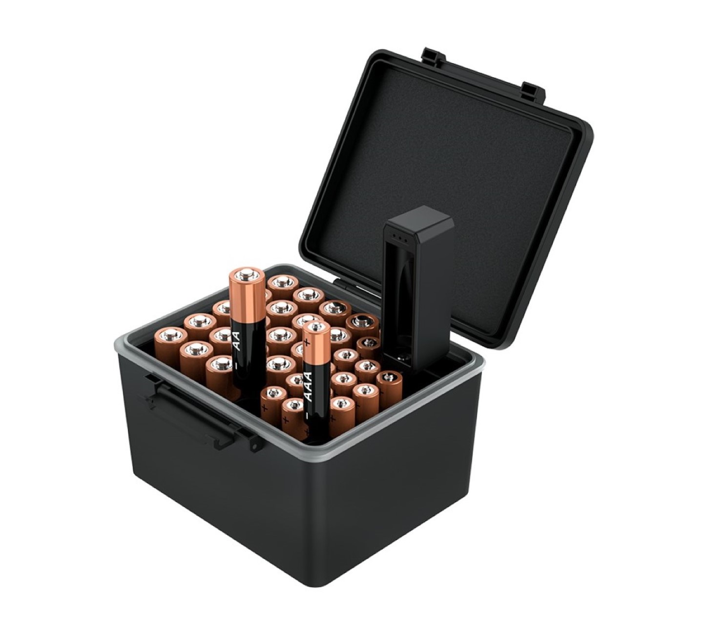 Battery Case Batteriebox mit Batterietester für AA/AAA Batterien Battery Case Batteriebox mit Batterietester für AA/AAA Batterien