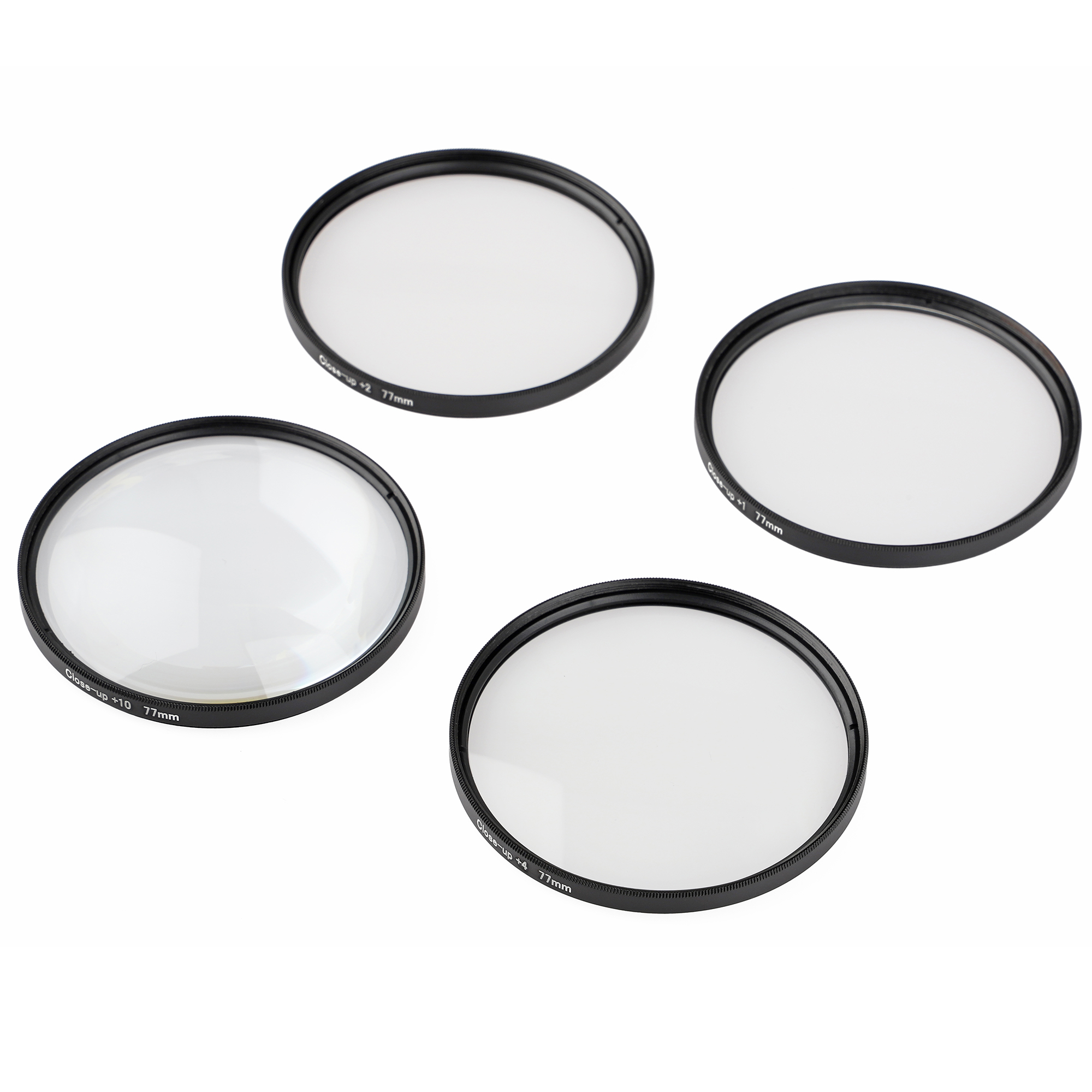 ayex Close up Makro Linsen Set 77mm
 - 4 teilig (+1, +2, +4, +10) ayex Close up Makro Linsen Set 77mm
 - 4 teilig (+1, +2, +4, +10)