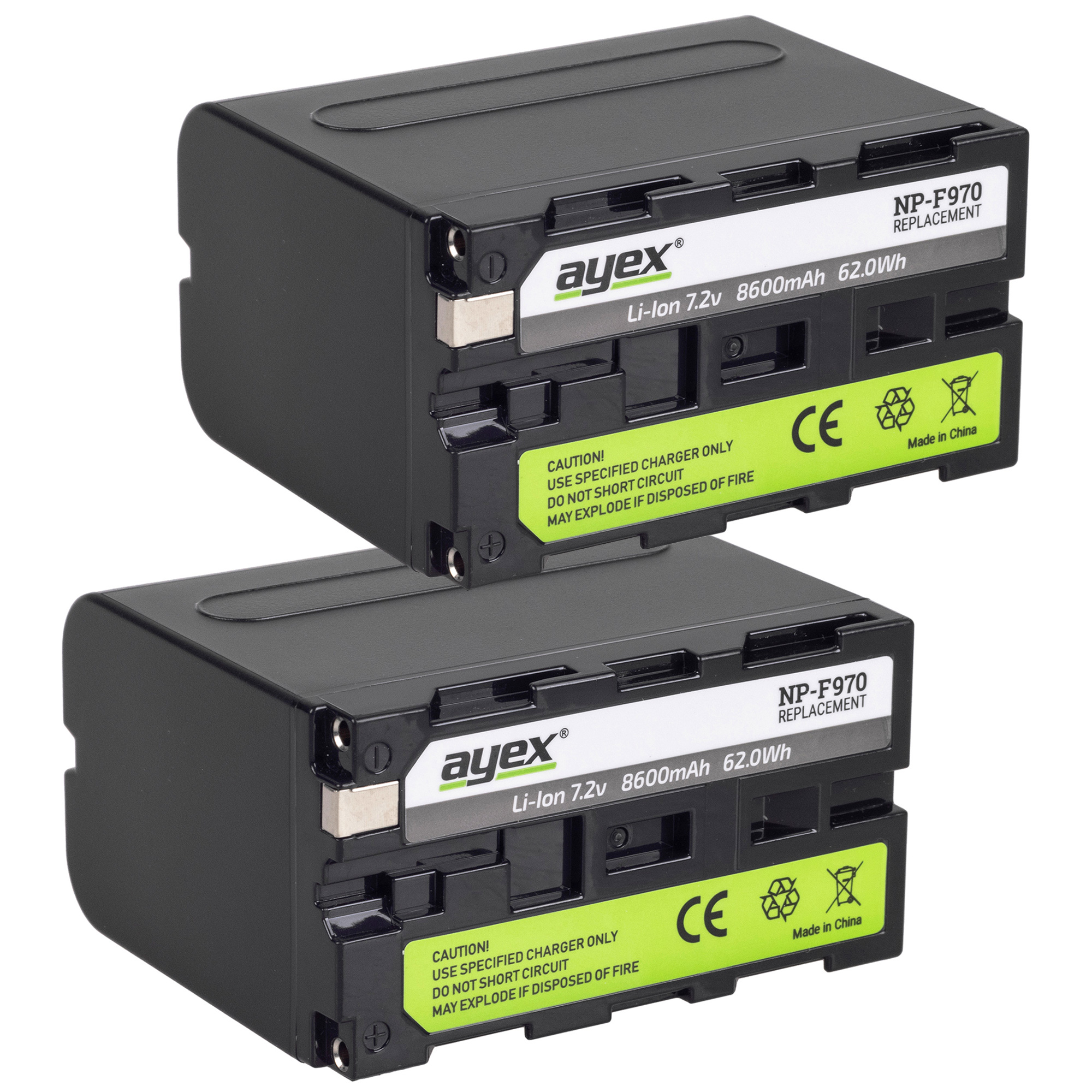NP-F970 Akku 2er Set für z.B. Sony Camcorder ersetzt NP-F960 NP-F750 NP-F950 NP-F730 NP-F930 o.ä. NP-F970 Akku 2er Set für z.B. Sony Camcorder ersetzt NP-F960 NP-F750 NP-F950 NP-F730 NP-F930 o.ä.