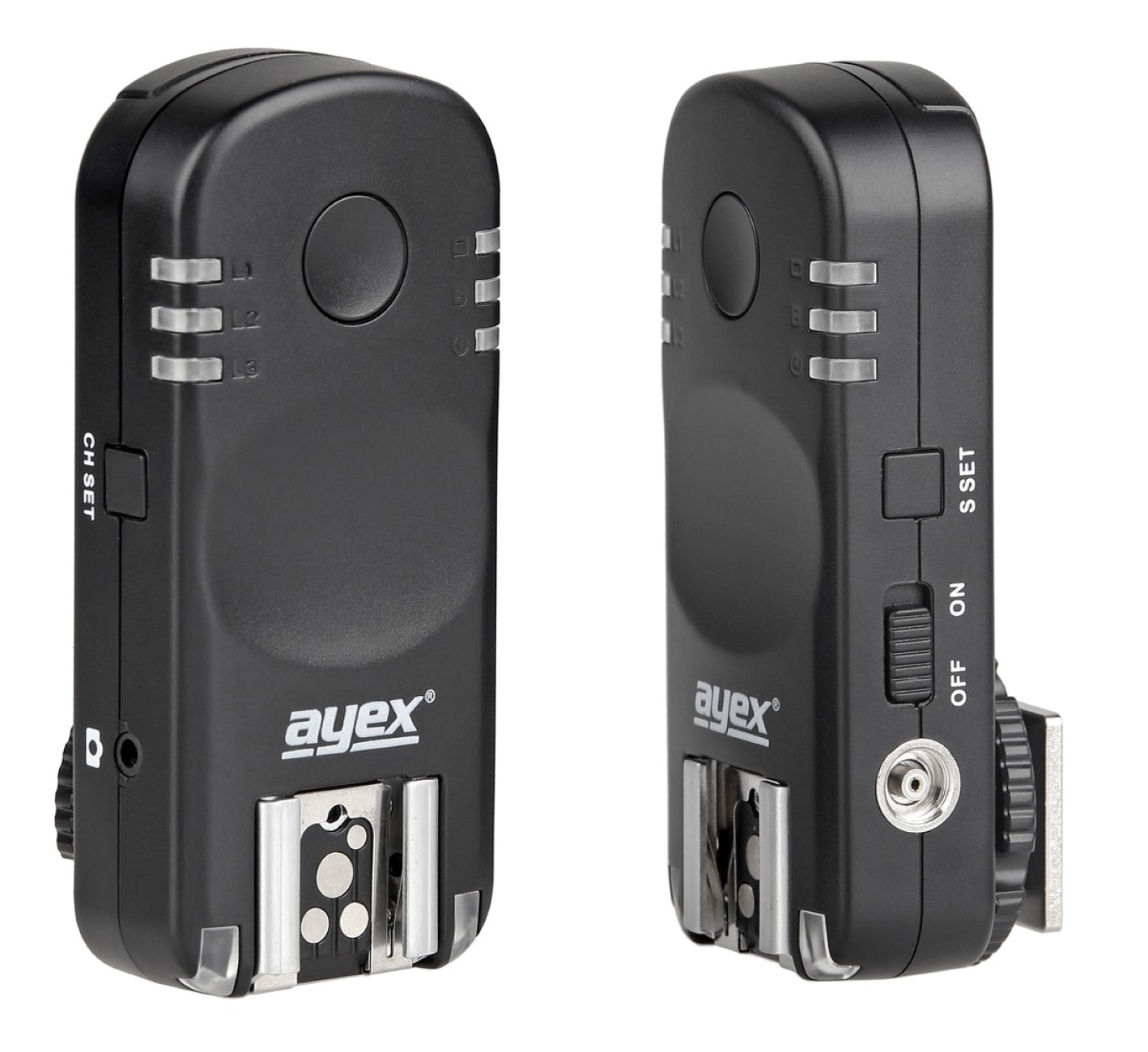 ayex Funk Blitzauslöser und Kamera-Fernauslöser AX-BA1 für Nikon Kameras, Blitz & Kameraauslöser mit 2 Transceivern ayex Funk Blitzauslöser und Kamera-Fernauslöser AX-BA1 für Nikon Kameras, Blitz & Kameraauslöser mit 2 Transceivern