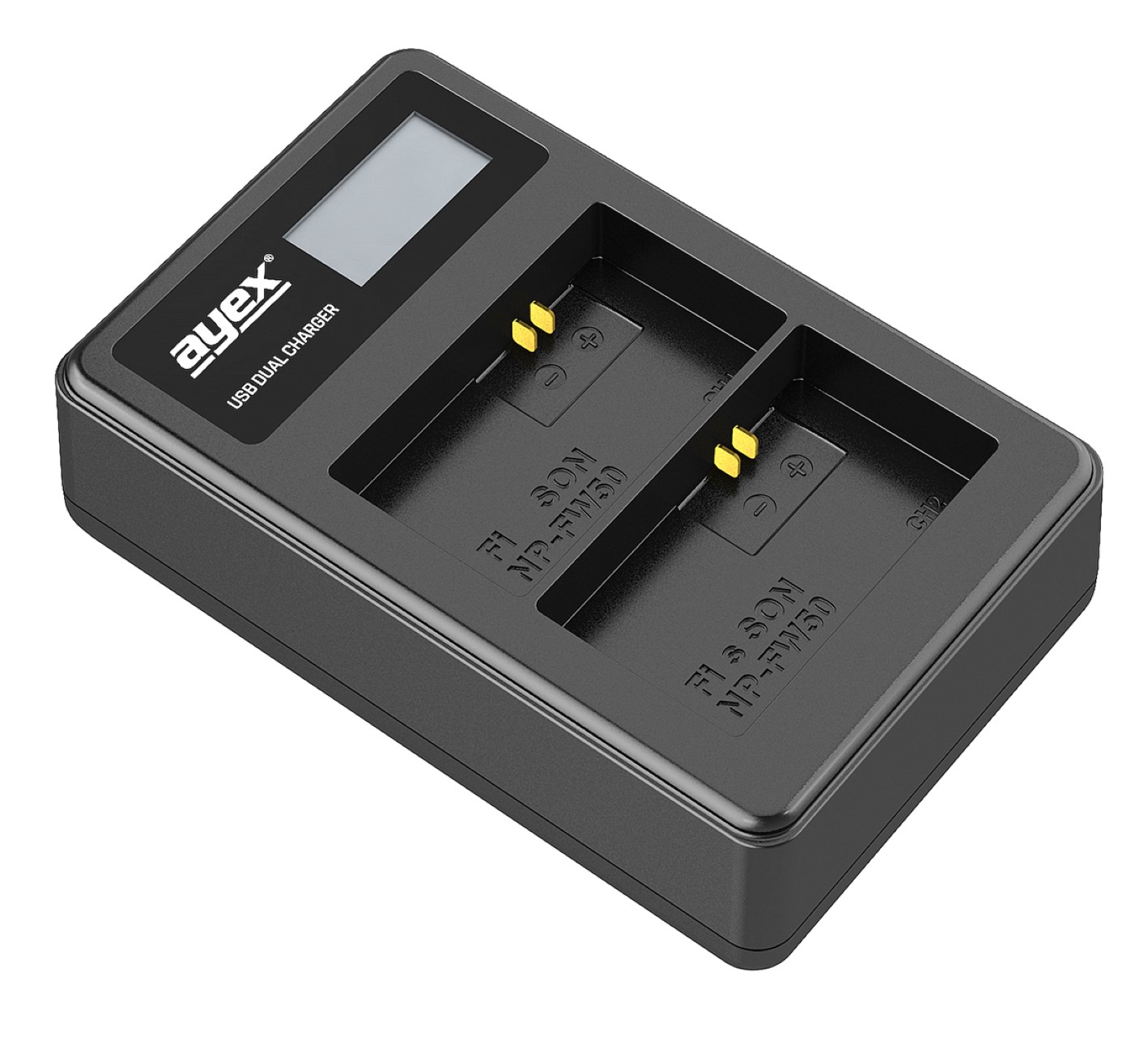 ayex Power Set mit 2x NP-FW50 Akku für Sony + 1x USB Dual Ladegerät ayex Power Set mit 2x NP-FW50 Akku für Sony + 1x USB Dual Ladegerät