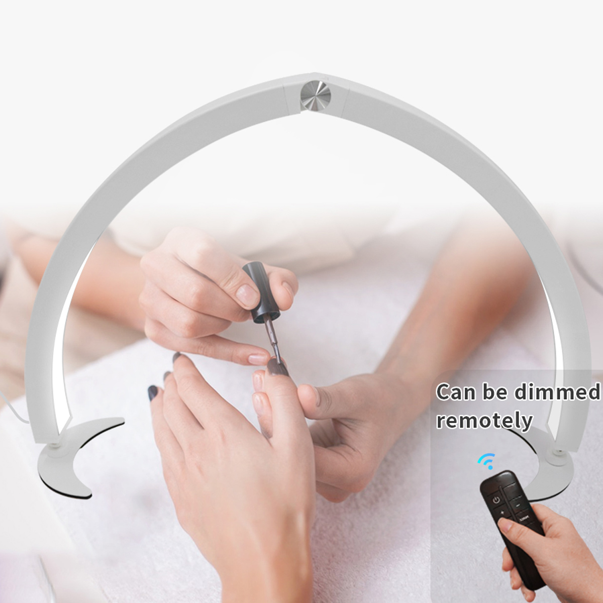 Professionelle LED-Tischlampe für Nagelkunst Maniküre Wimpernverlängerung dimmbar mit Fernbedienung Beauty Light Professionelle LED-Tischlampe für Nagelkunst Maniküre Wimpernverlängerung dimmbar mit Fernbedienung Beauty Light