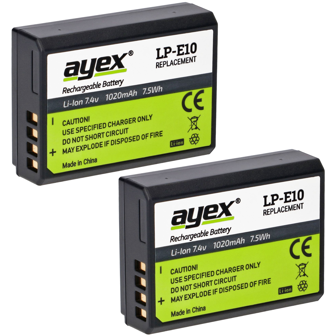 LP-E10 Akku 2er Set für zB Canon EOS 1100D 1200D 1300D Rebel T3 Kiss X50 LP-E10 Akku 2er Set für zB Canon EOS 1100D 1200D 1300D Rebel T3 Kiss X50