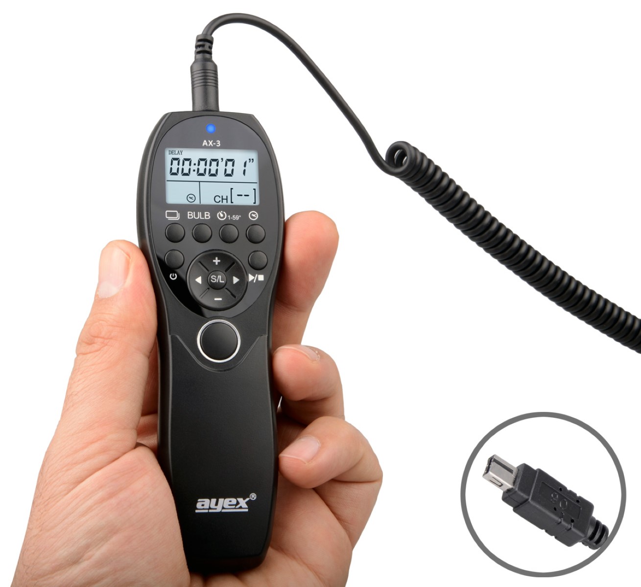 Timer Fernauslöser AX-3 DC2 zB Nikon Z7 Z6 D7500 D7100 D750 D610 D90 D5600 D3300 Timer Fernauslöser AX-3 DC2 zB Nikon Z7 Z6 D7500 D7100 D750 D610 D90 D5600 D3300