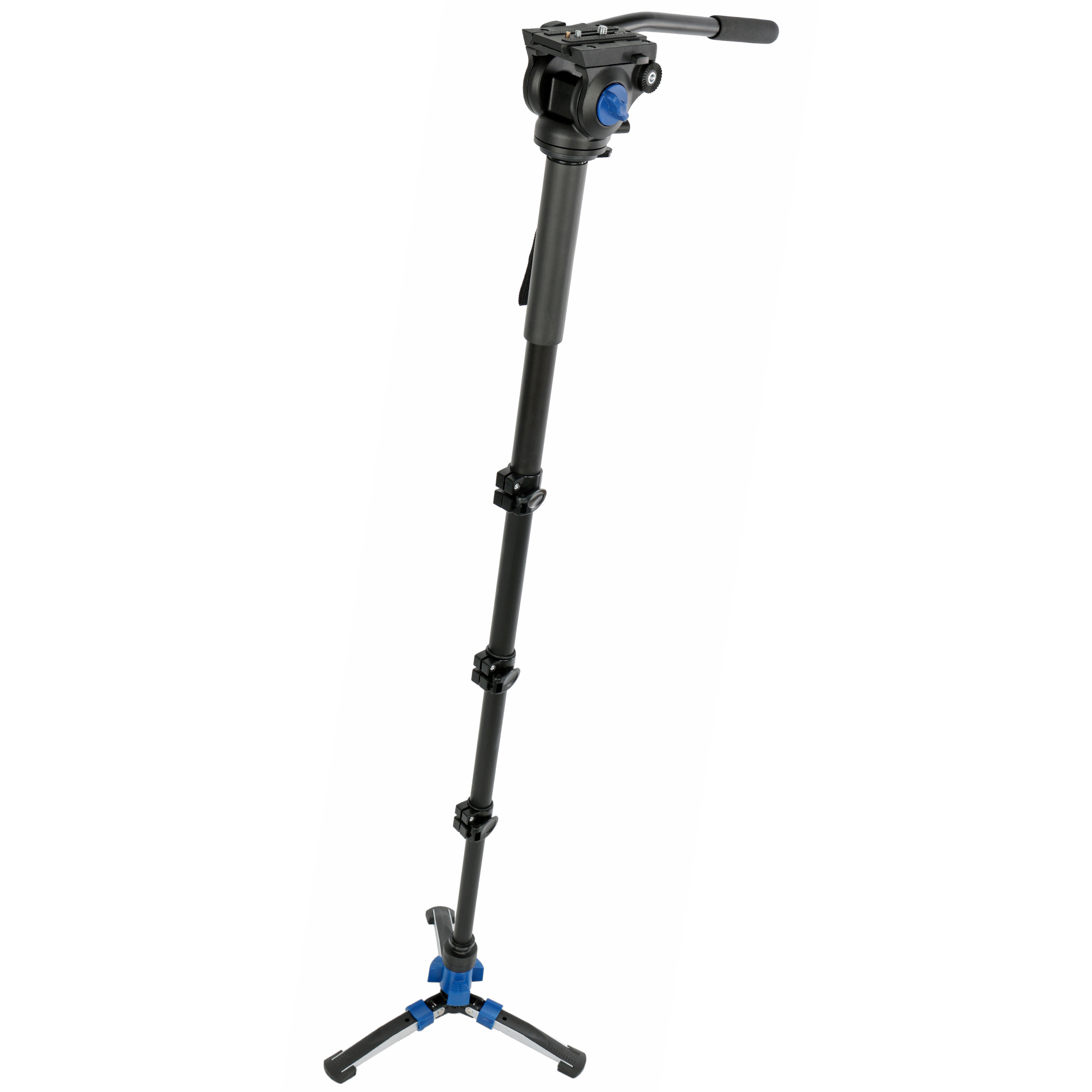 Video-Monopod mit Fluid-Kopf & Standspinne – 190 cm Höhe, leicht & stabil, inkl. Tasche Video-Monopod mit Fluid-Kopf & Standspinne – 185cm Höhe, leicht & stabil, inkl. Tasche