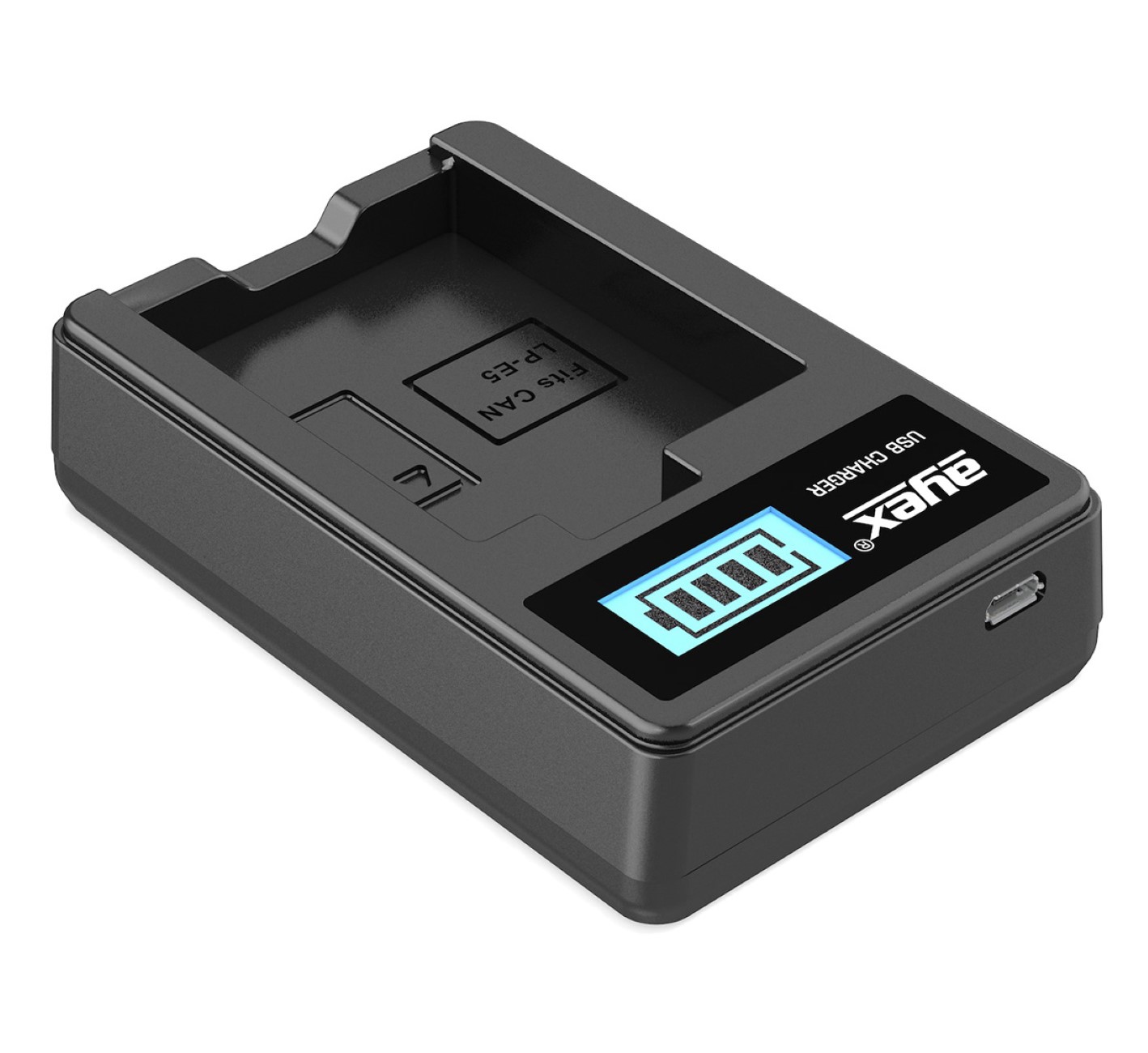 USB Ladegerät für Canon LP-E5 Akkus beleuchtetes Display Ladestandanzeige USB Ladegerät für Canon LP-E5 Akkus beleuchtetes Display Ladestandanzeige