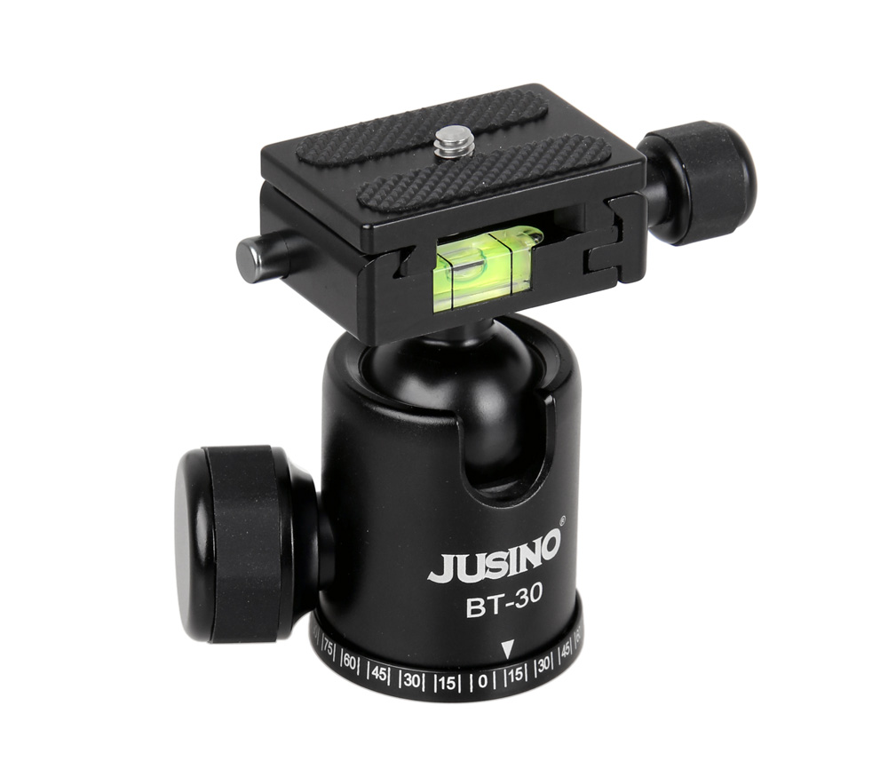 JUSINO BT-30 Handlicher Kugelkopf Stativkopf, 6kg Belastbarkeit JUSINO BT-30 Handlicher Kugelkopf Stativkopf, 6kg Belastbarkeit