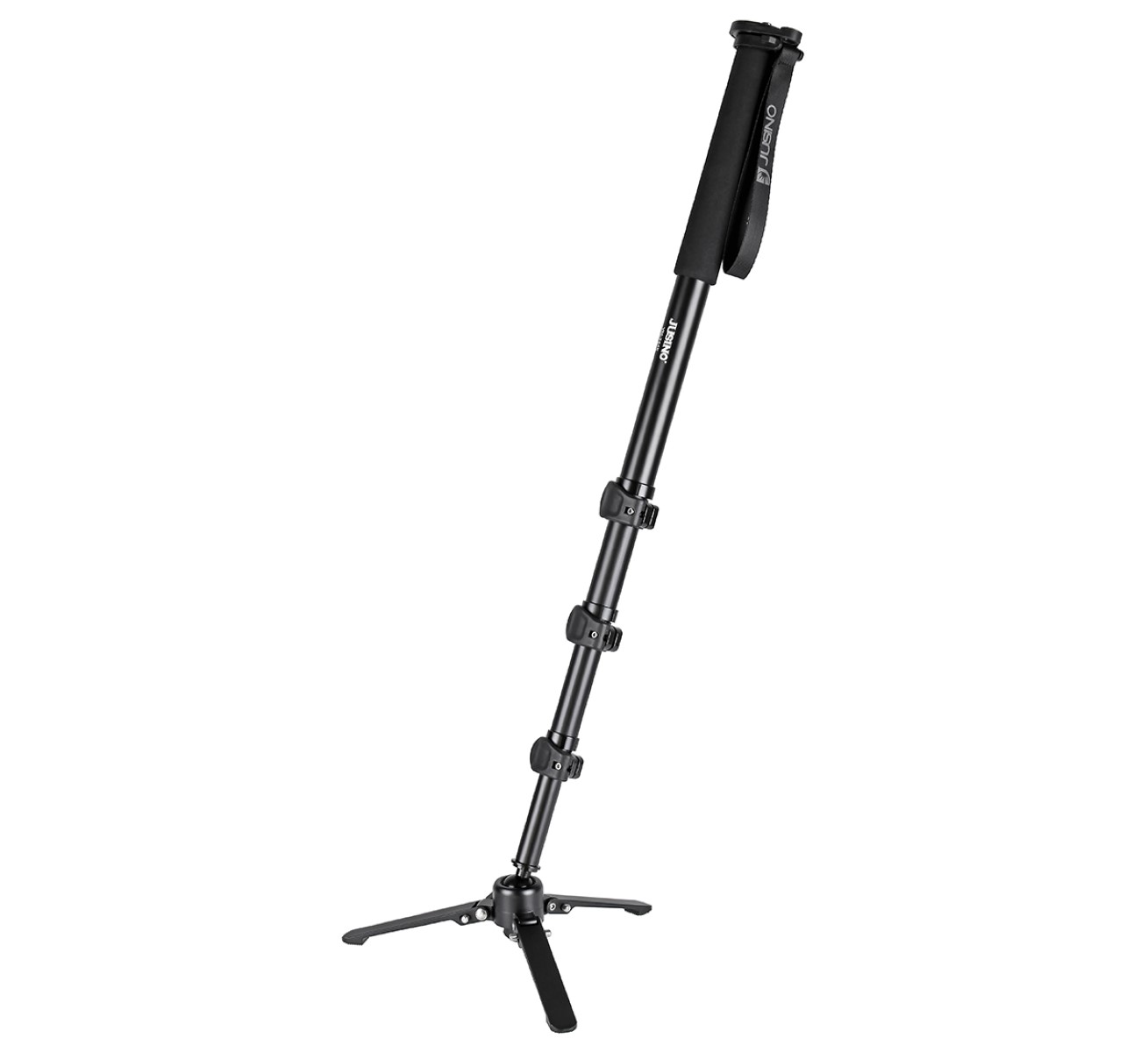 JUSINO Monopod mit abnehmbarem Fuß Tischstativ Schnellspann-Clips bis 164cm 10kg VM-284E JUSINO Monopod mit abnehmbarem Fuß Tischstativ Schnellspann-Clips bis 164cm 10kg VM-284E