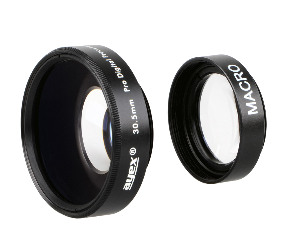 ayex MC Weitwinkel-Konverter 0.45x Vorsatzlinse für 30.5mm Anschlussgewinde ayex MC Weitwinkel-Konverter 0.45x Vorsatzlinse für 30.5mm Anschlussgewinde