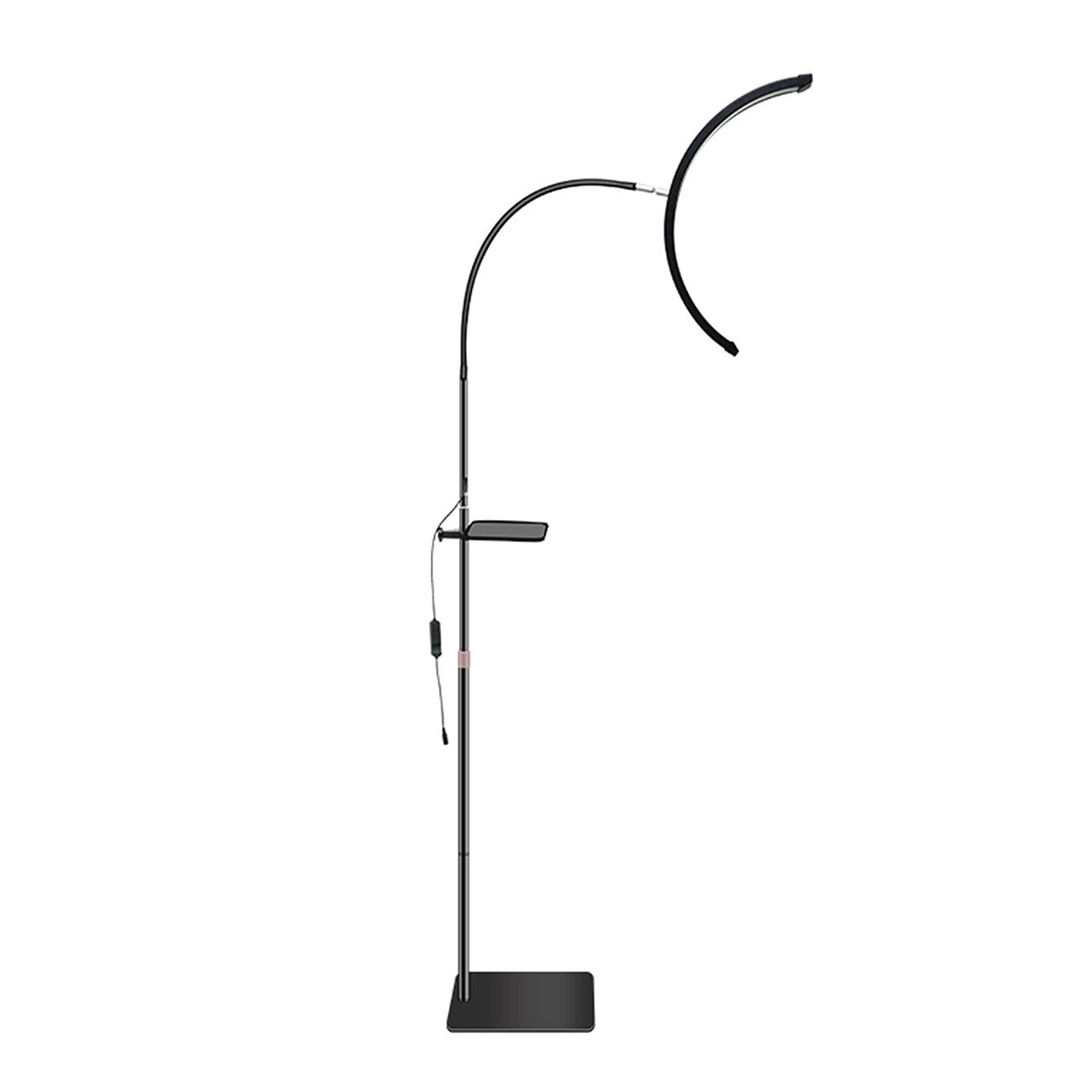 LED Beauty Stehlampe – 36W, höhenverstellbar & dimmbar Weiß oder Schwarz