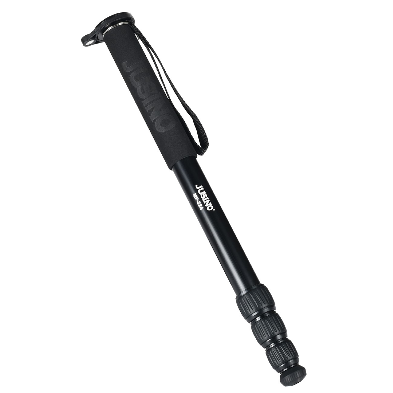 JUSINO MP-324/MP-324C Leichtes Monopod aus Aluminium oder Karbon mit 4 Segmenten, bis 153cm Höhe JUSINO MP-324/MP-324C Leichtes Monopod aus Aluminium oder Karbon mit 4 Segmenten, bis 153cm Höhe