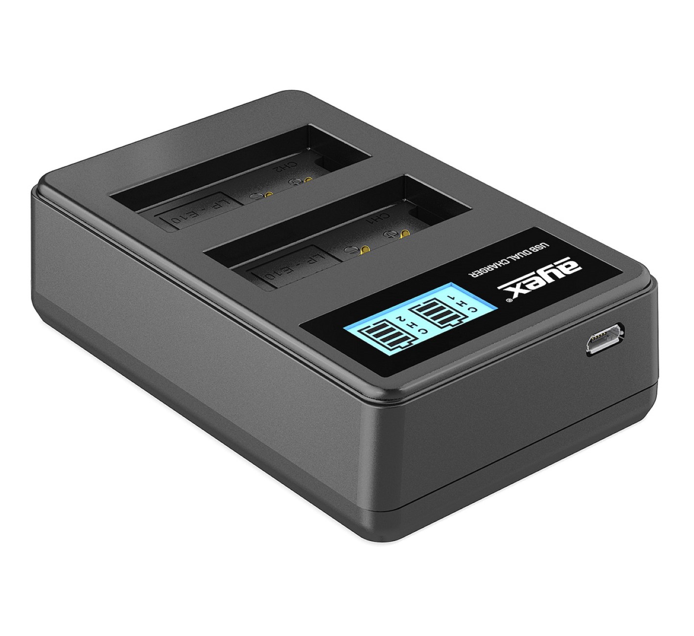 USB Dual Ladegerät für Canon LP-E10 Akkus beleuchtetes Display Ladestandanzeige USB Dual Ladegerät für Canon LP-E10 Akkus beleuchtetes Display Ladestandanzeige