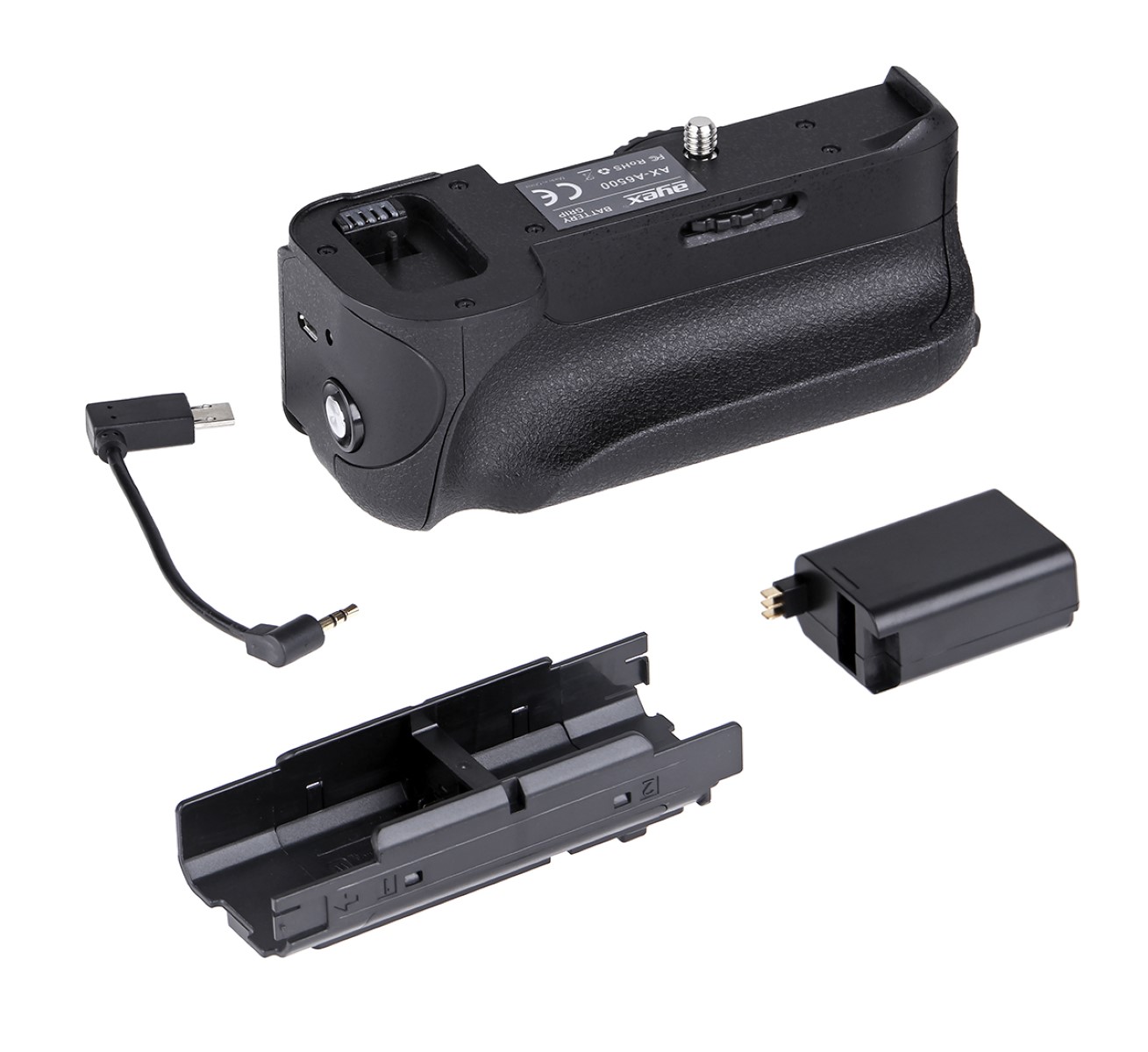 Batteriegriff für Sony Alpha A6500 ersetzt VG-A6500 Akkugriff Optimal für Hochformat Batteriegriff für Sony Alpha A6500 ersetzt VG-A6500 Akkugriff Optimal für Hochformat