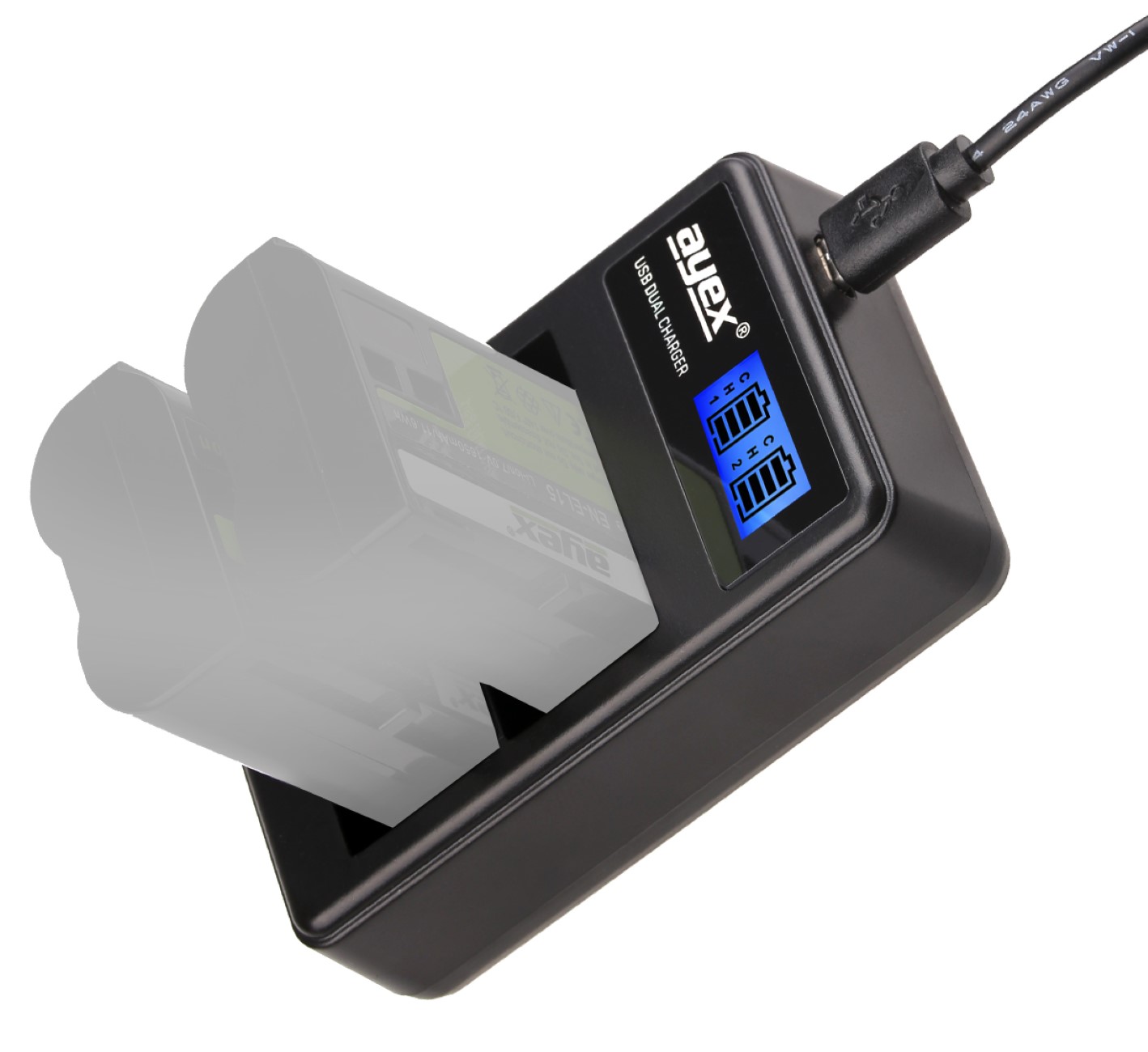 USB Dual Ladegerät für Sony NP-FZ100 Akkus beleuchtetes Display Ladestandanzeige USB Dual Ladegerät für Sony NP-FZ100 Akkus beleuchtetes Display Ladestandanzeige