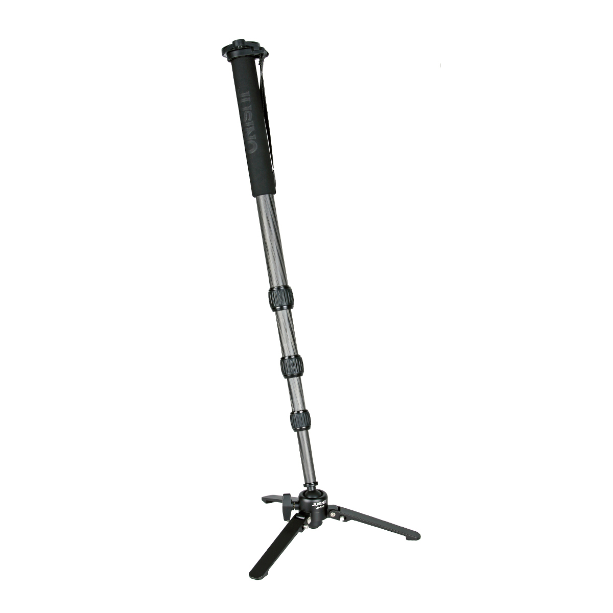 JUSINO Karbon Monopod mit abnehmbarem Fuß/Tischstativ Schnelldrehverschlüsse bis 153cm/6kg VM-254C JUSINO Karbon Monopod mit abnehmbarem Fuß/Tischstativ Schnelldrehverschlüsse bis 153cm/6kg VM-254C