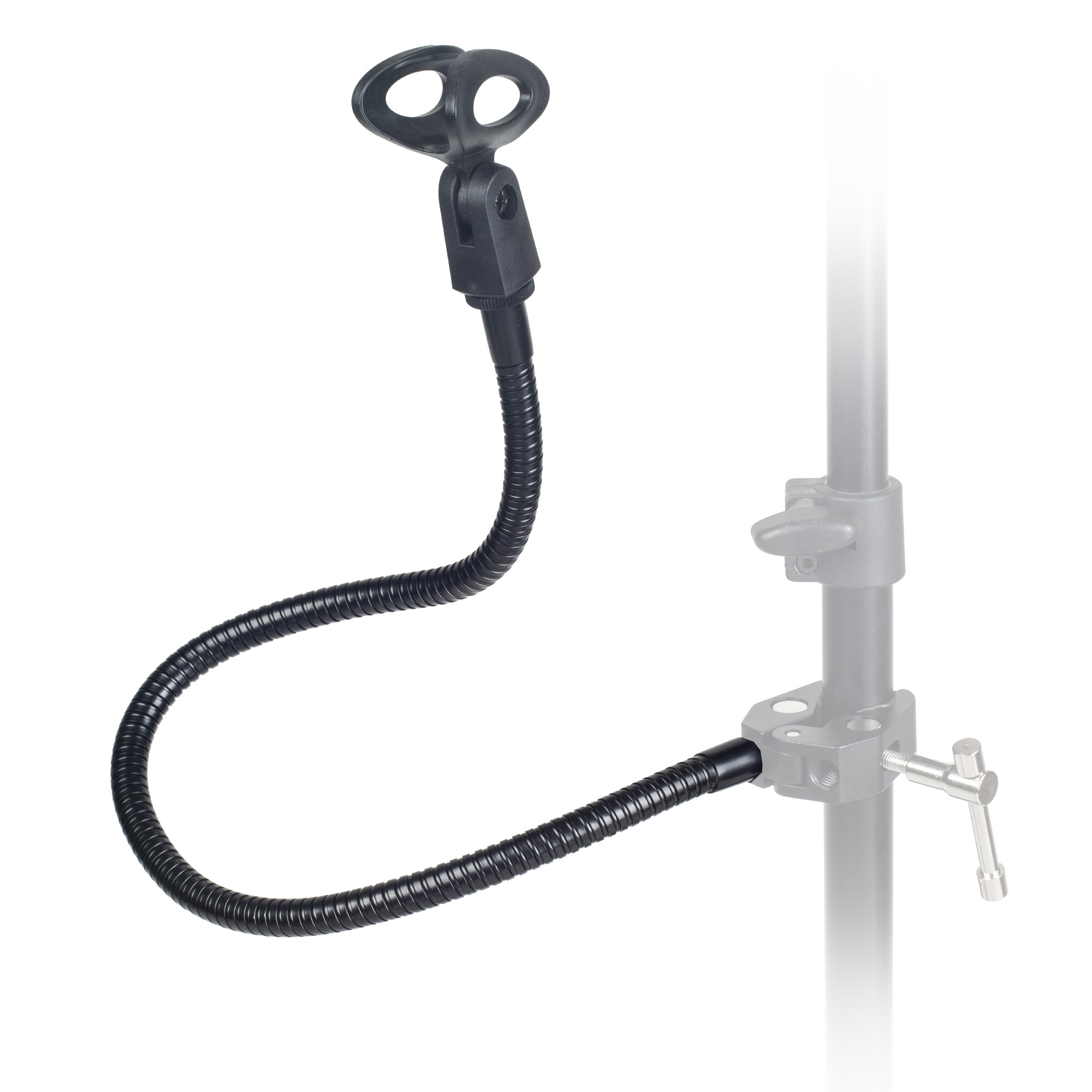 ayex Kompakte Mikrofonhalterung mit flexiblem Schwanenhals und schwenkbarer Mikrofonklammer, um 360° Drehbar - Mit einem 1/4 Zoll Adapter an der Unterseite ayex Kompakte Mikrofonhalterung mit flexiblem Schwanenhals und schwenkbarer Mikrofonklammer, um 360° Drehbar - Mit einem 1/4 Zoll Adapter an der Unterseite