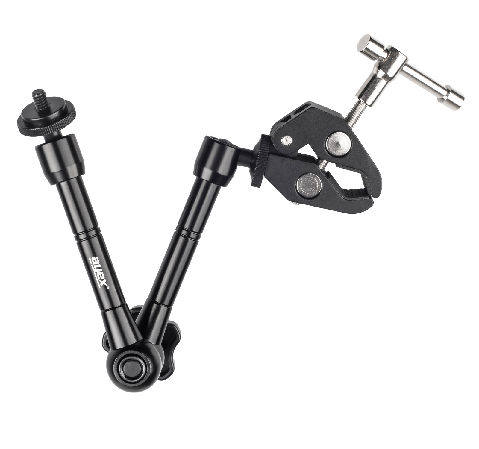 Magic Arm Gelenkarm 11 Zoll + Universalklemme für Kamera, Camcorder, Stativ und Co. Licht mit 1/4" Gewinde Magic Arm Gelenkarm 11 Zoll + Universalklemme für Kamera, Camcorder, Stativ und Co. Licht mit 1/4" Gewinde