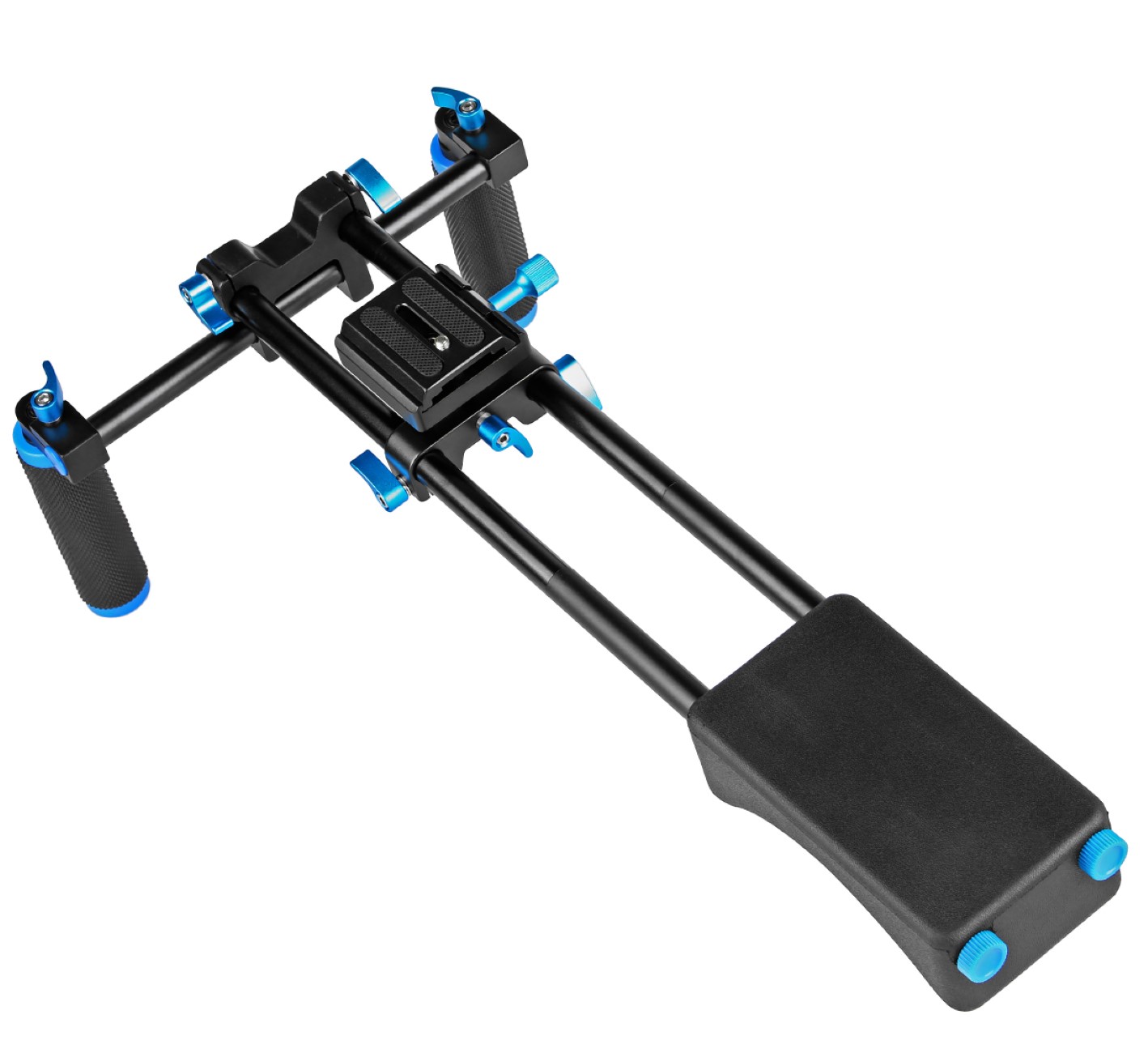 ayex D2-B Schulterstativ DSLR Rig mit verstellbarer Basisplatte ayex D2-B Schulterstativ DSLR Rig mit verstellbarer Basisplatte