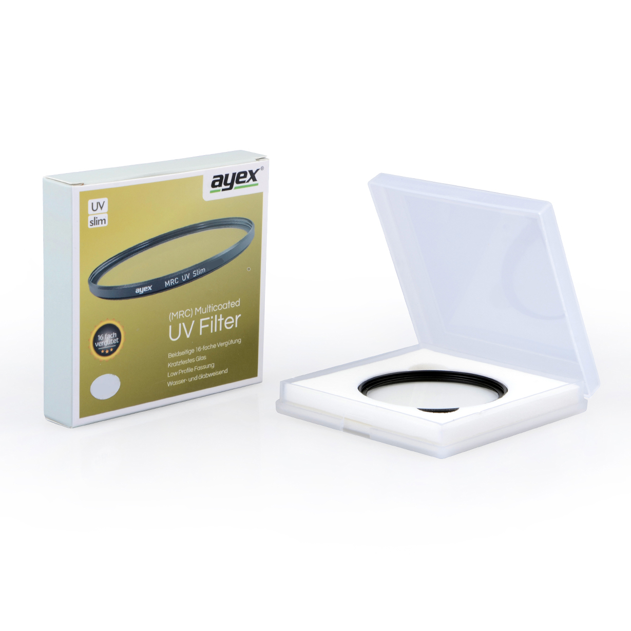 ayex UV-Filter slim 43mm beidseitige hochwertige MRC Mehrfachvergütung ayex UV-Filter slim 43mm beidseitige hochwertige MRC Mehrfachvergütung