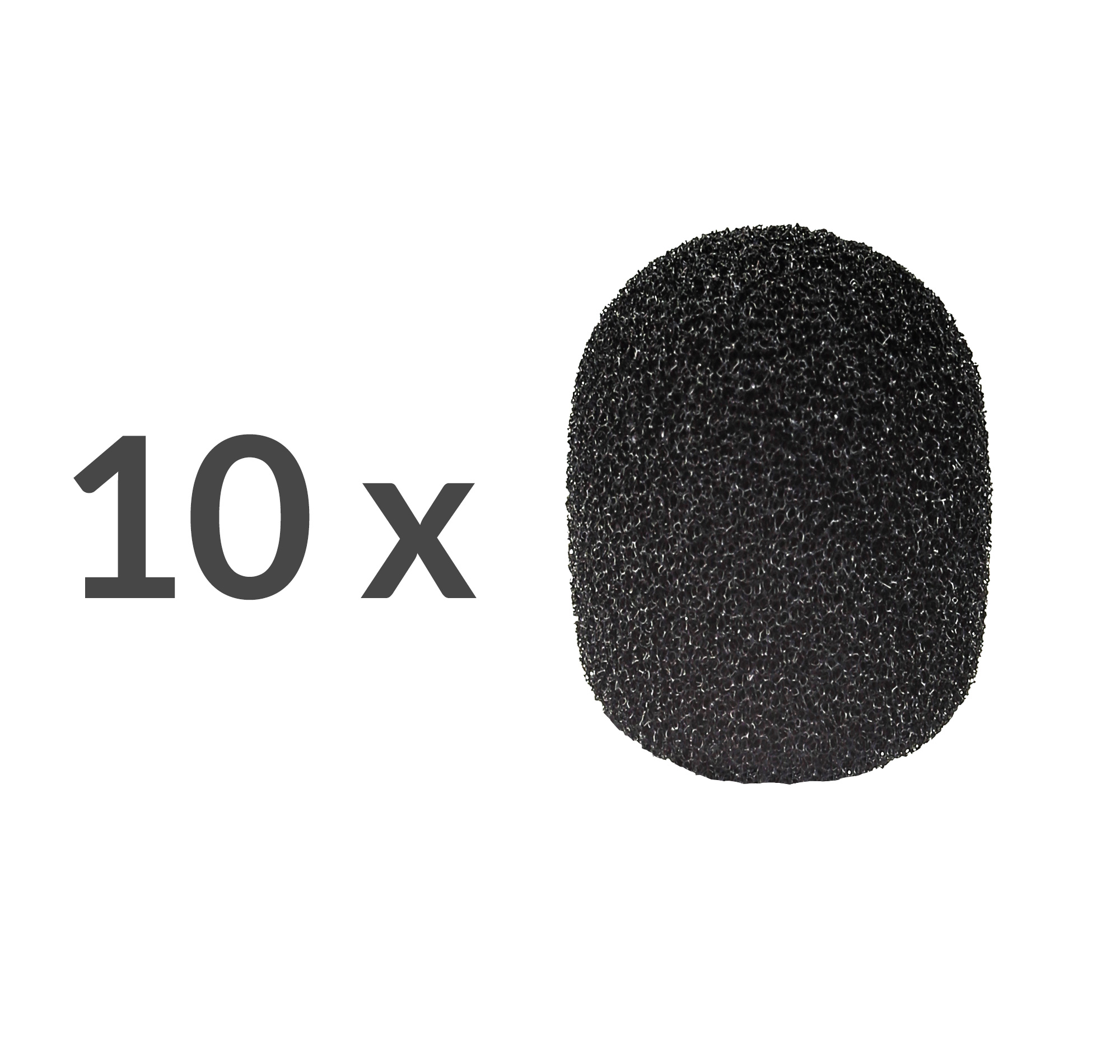 Mikrofon Schaumstoff Schutz für z.B. Lavalier-Mikrofone 10er Pack