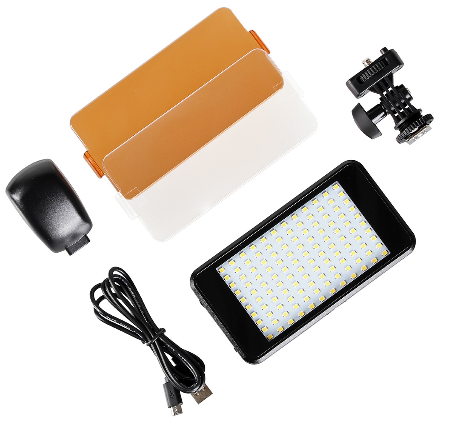ayex pocket LED light, Videoleuchte mit 120 LEDs und eingebautem Akku ayex pocket LED light, Videoleuchte mit 120 LEDs und eingebautem Akku
