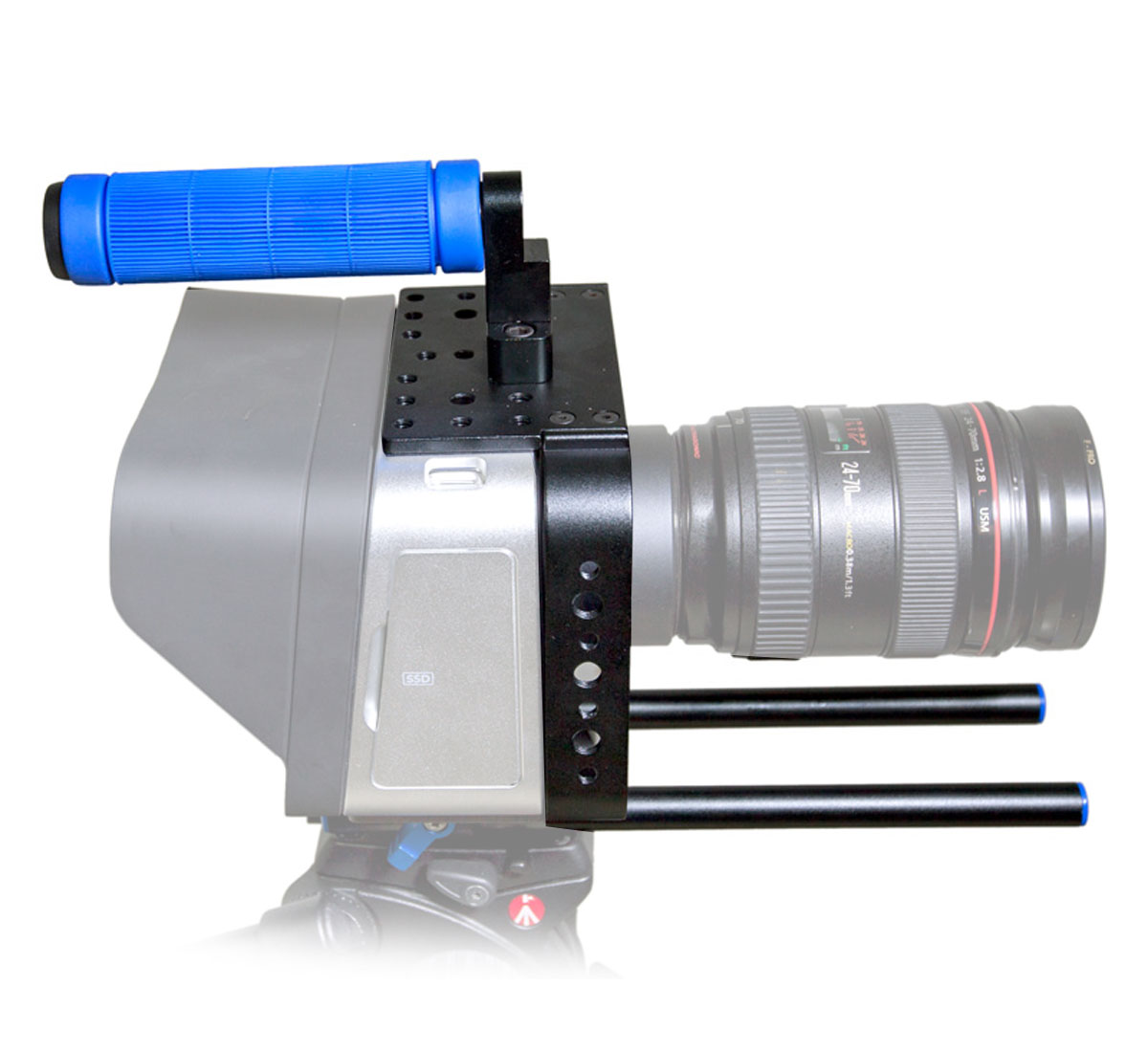 ayex Cage mit Handgriff und Halterungssystem für Blackmagic Cinema Camera ayex Cage mit Handgriff und Halterungssystem für Blackmagic Cinema Camera