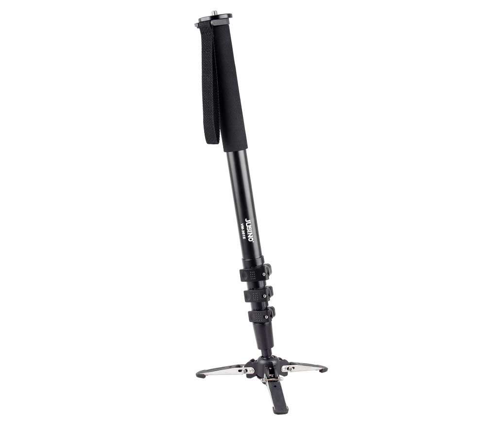 JUSINO VM-254E Monopod mit abnehmbarem Fuß/Tischstativ (Schnellspann-Clips) bis 6kg JUSINO VM-254E Monopod mit abnehmbarem Fuß/Tischstativ (Schnellspann-Clips) bis 6kg