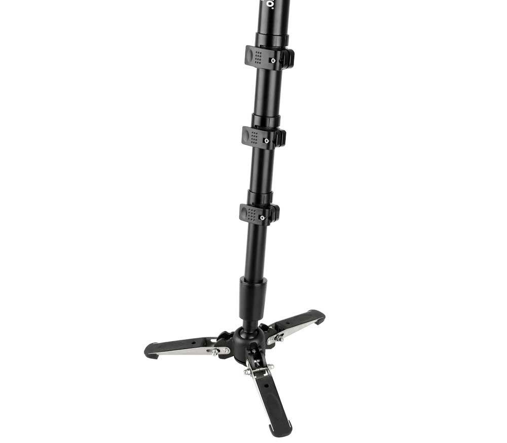 JUSINO VM-254E Monopod mit abnehmbarem Fuß/Tischstativ (Schnellspann-Clips) bis 6kg JUSINO VM-254E Monopod mit abnehmbarem Fuß/Tischstativ (Schnellspann-Clips) bis 6kg