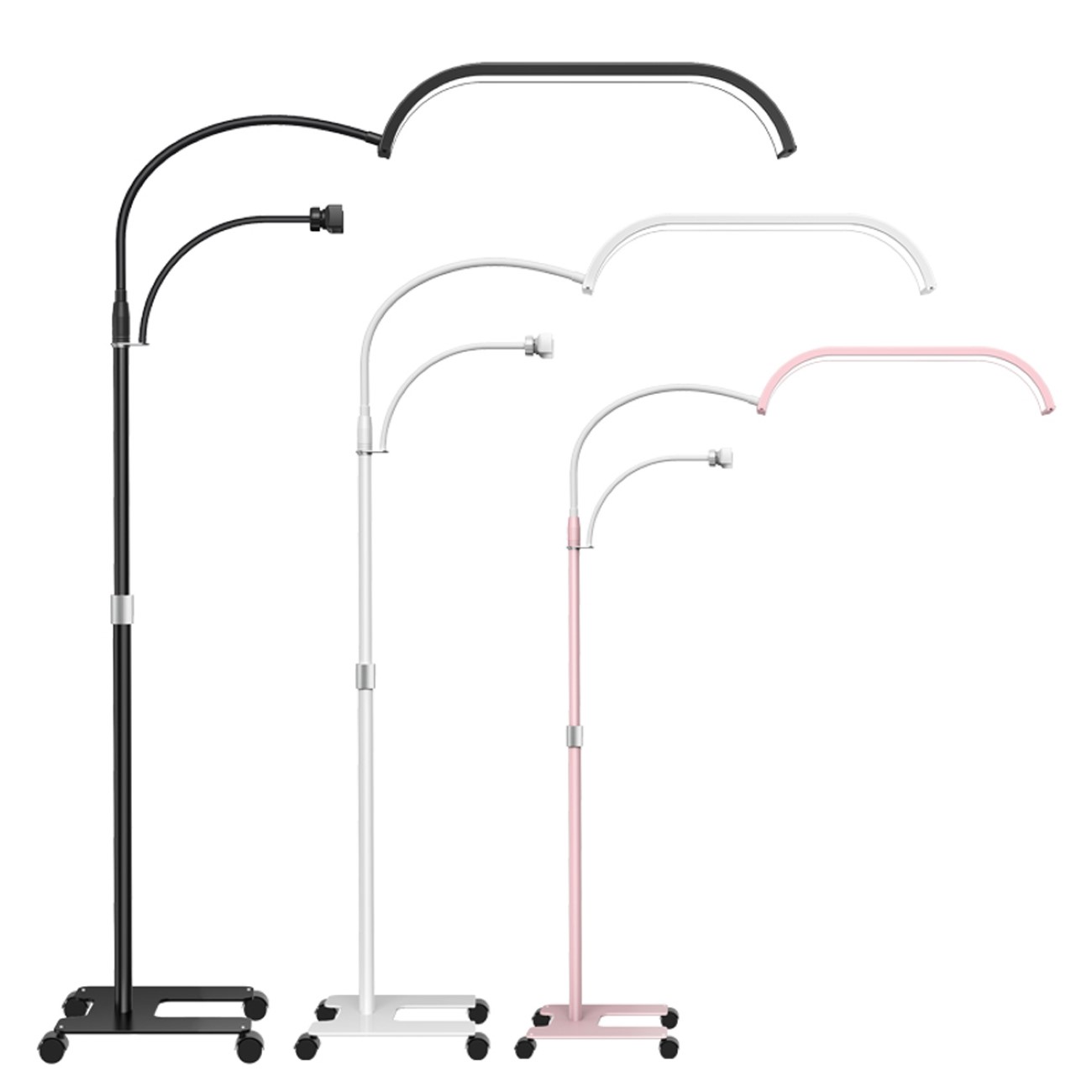 Dimmbare Halbmond Lampe Beauty Light einstellbare Farbtemperatur Telefonhalter Fernbedienung Dimmbare Halbmond Lampe Beauty Light einstellbare Farbtemperatur Telefonhalter Fernbedienung