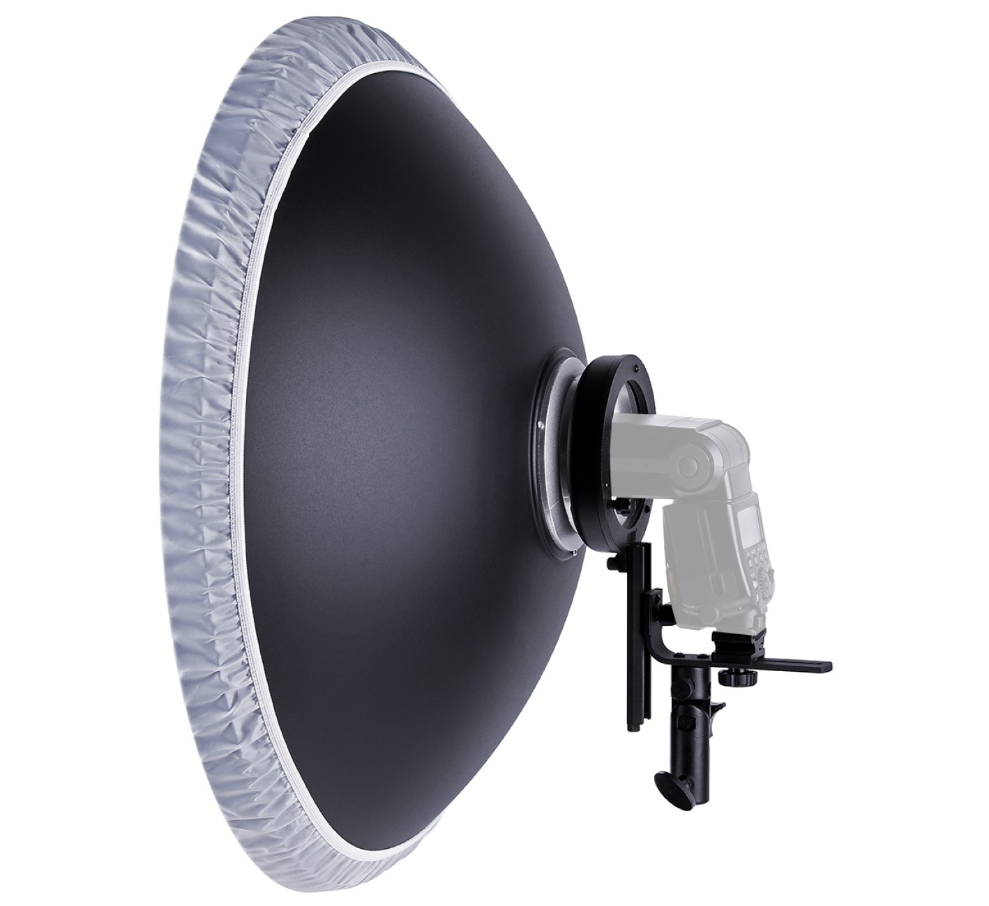 ayex Beauty Dish Lichtformer 55cm mit Systemblitz-Halter inkl. Wabenvorsatz und Diffusor ayex Beauty Dish Lichtformer 55cm mit Systemblitz-Halter inkl. Wabenvorsatz und Diffusor