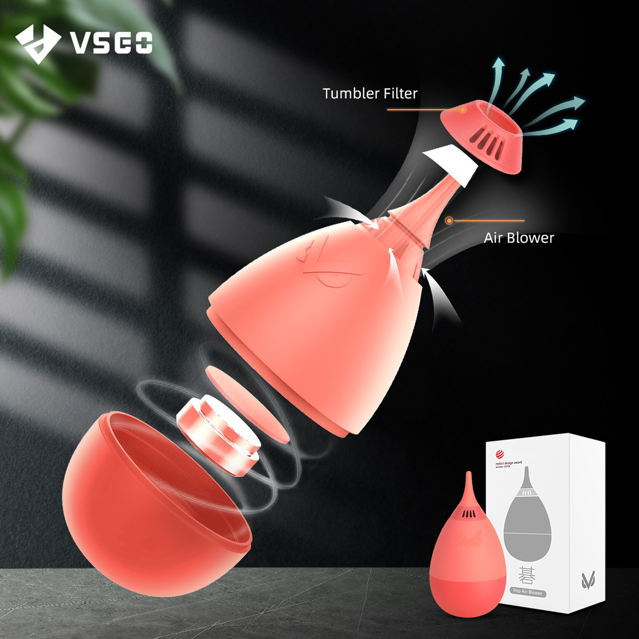 Camera Air Blower für Kamerareinigung – orange